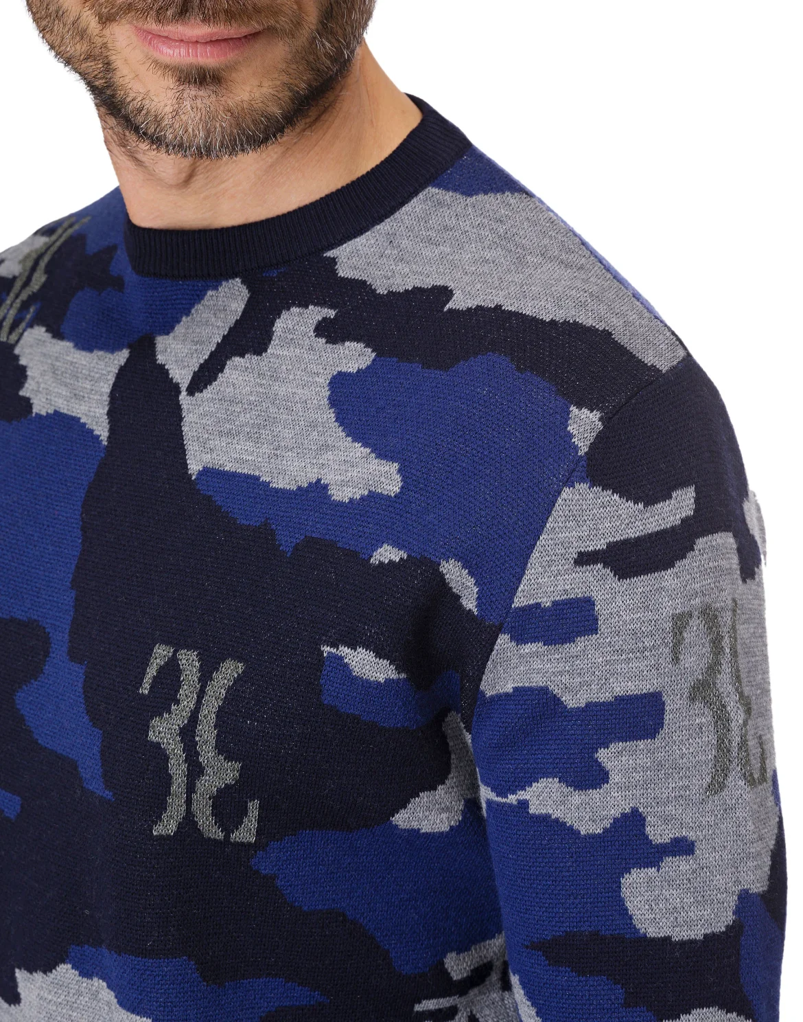 Pullover Round Neck LS "Stephen", цвет: Синий