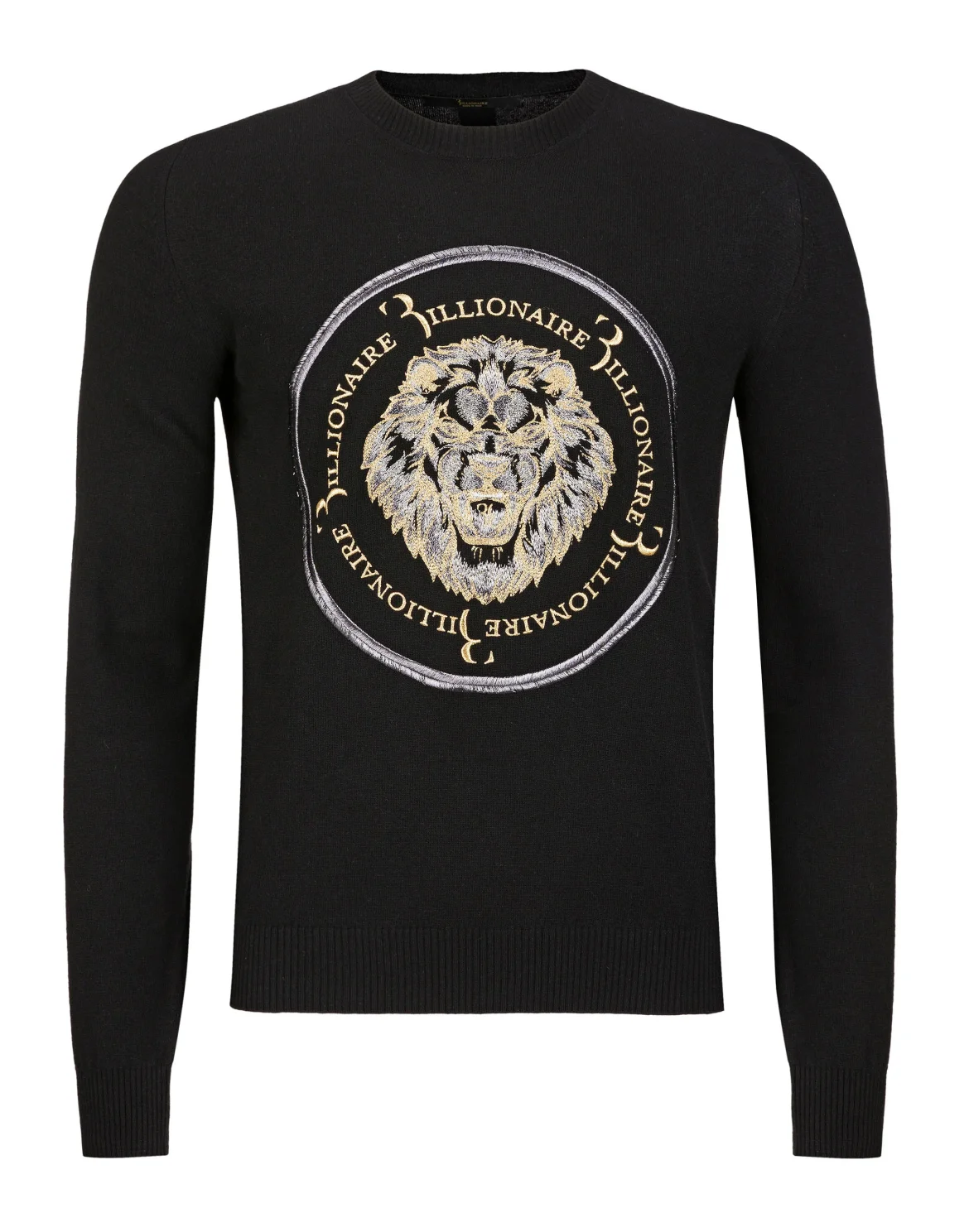 Pullover Round Neck LS "Lion", цвет: Черный