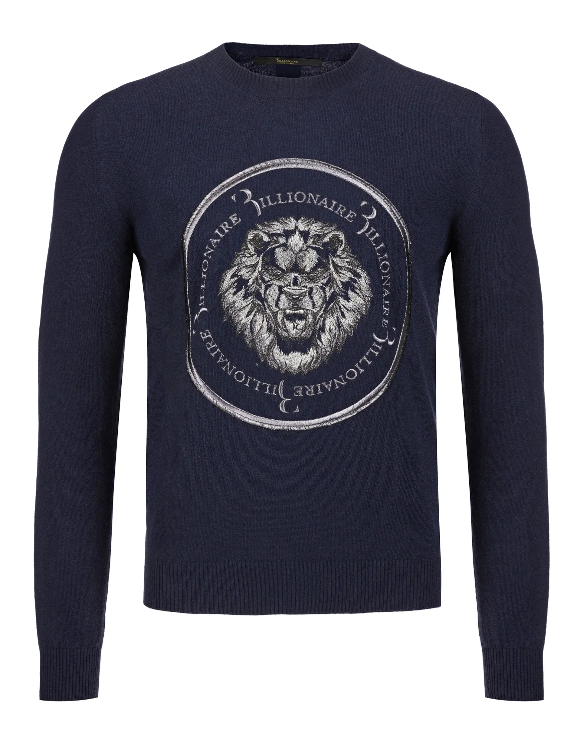 Pullover Round Neck LS "Lion", цвет: Синий