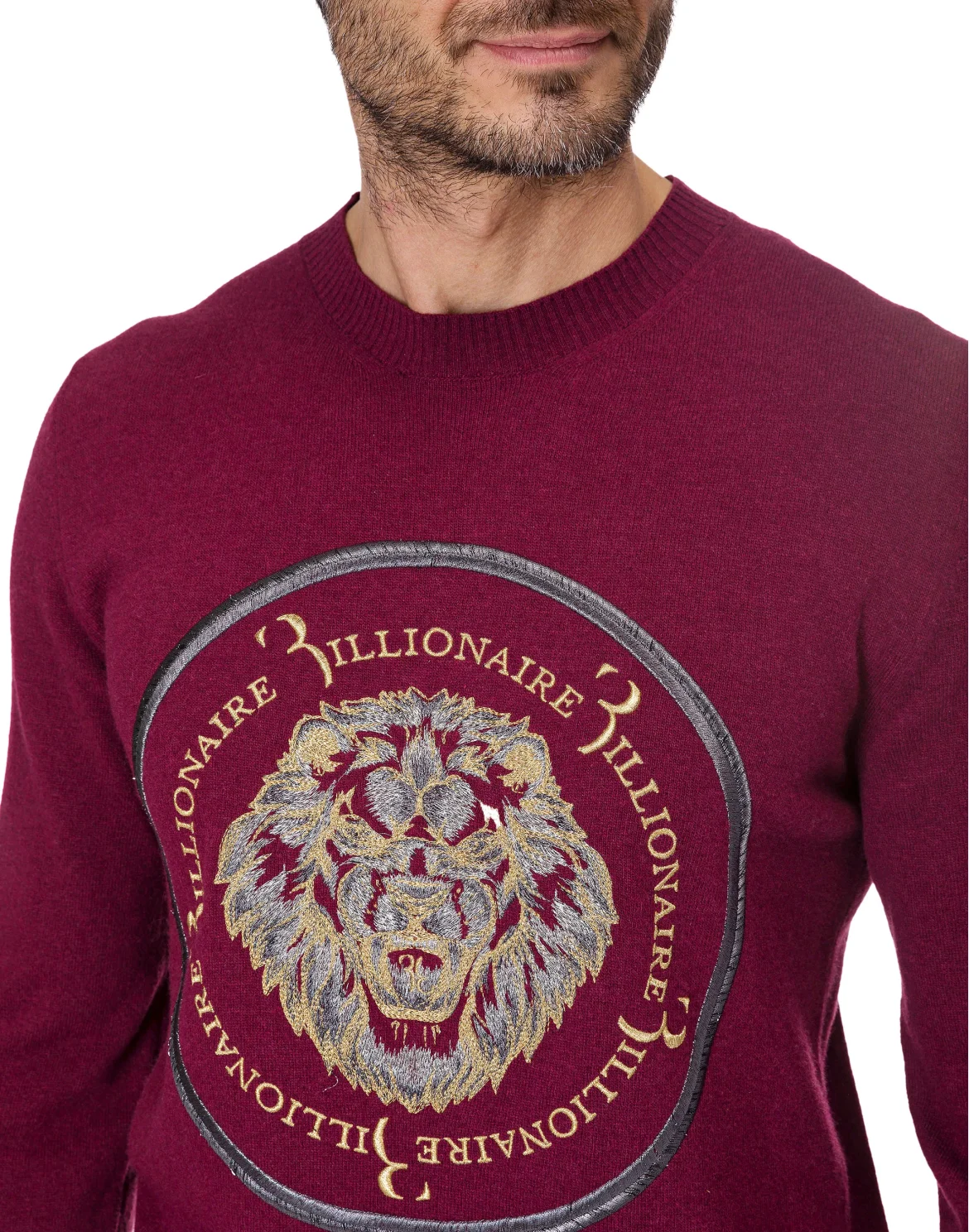 Pullover Round Neck LS "Lion", цвет: Красный