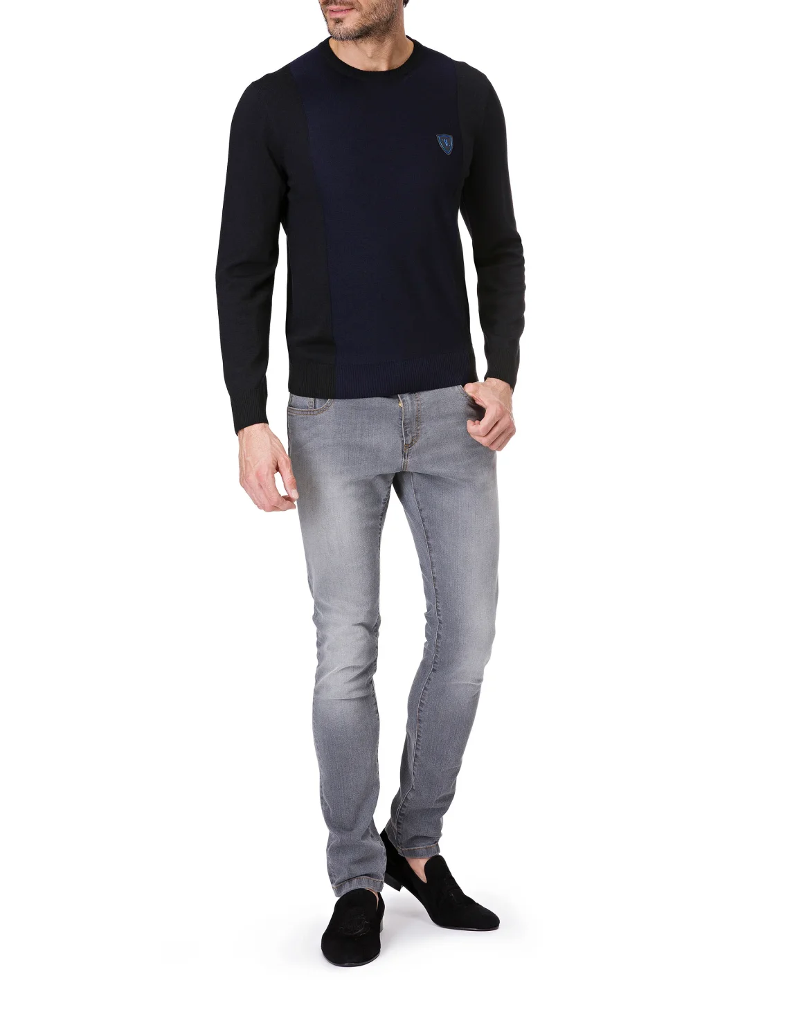 Pullover Round Neck LS "Royal", цвет: Синий