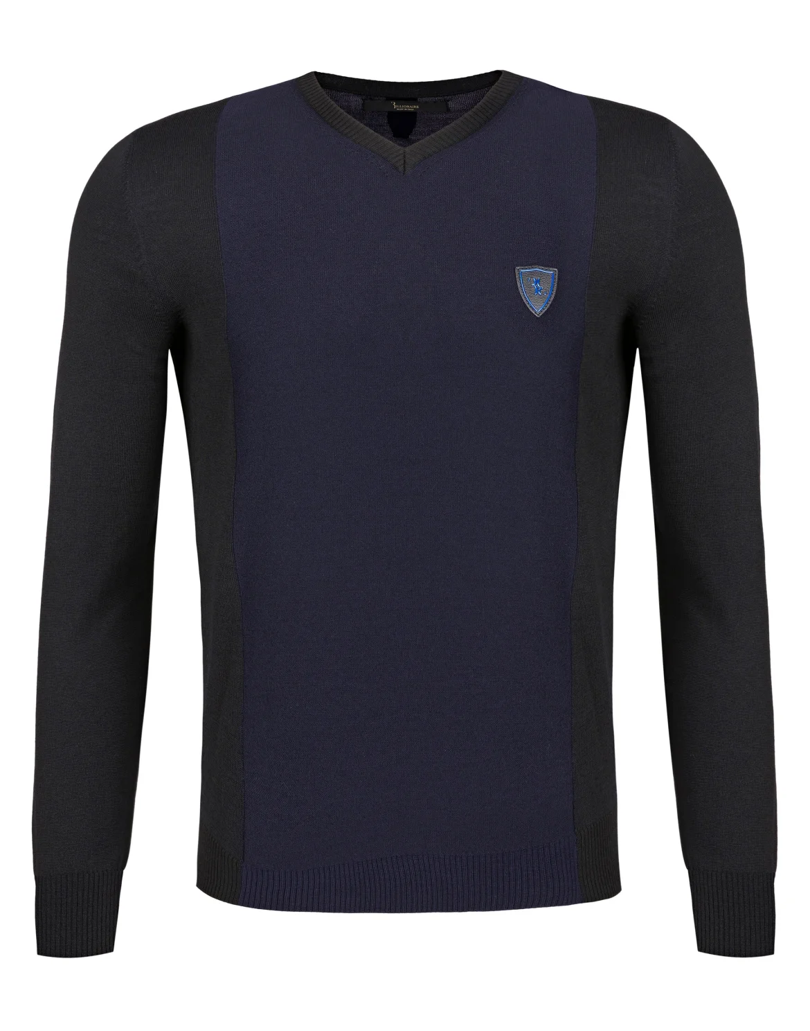 Pullover V-Neck LS "Tobias", цвет: Синий