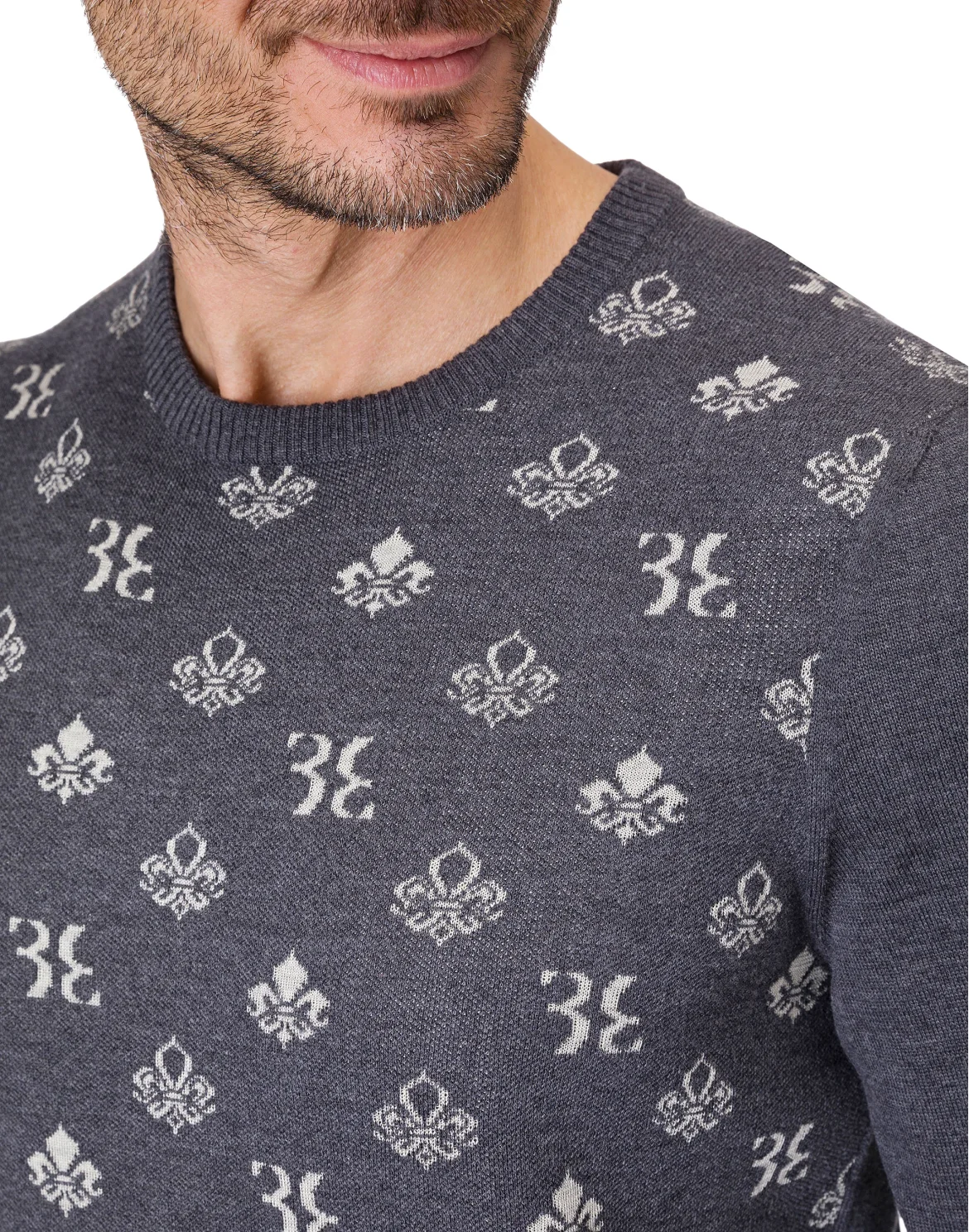 Pullover Round Neck LS "Lars", цвет: Серый
