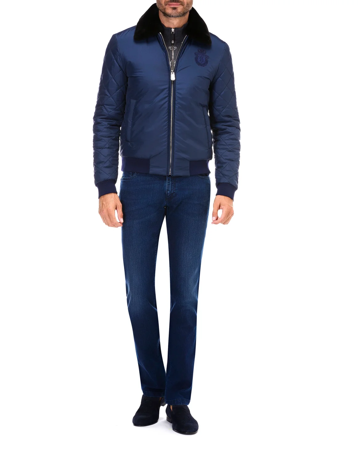 Pullover zip mock "Ricki", цвет: Серый