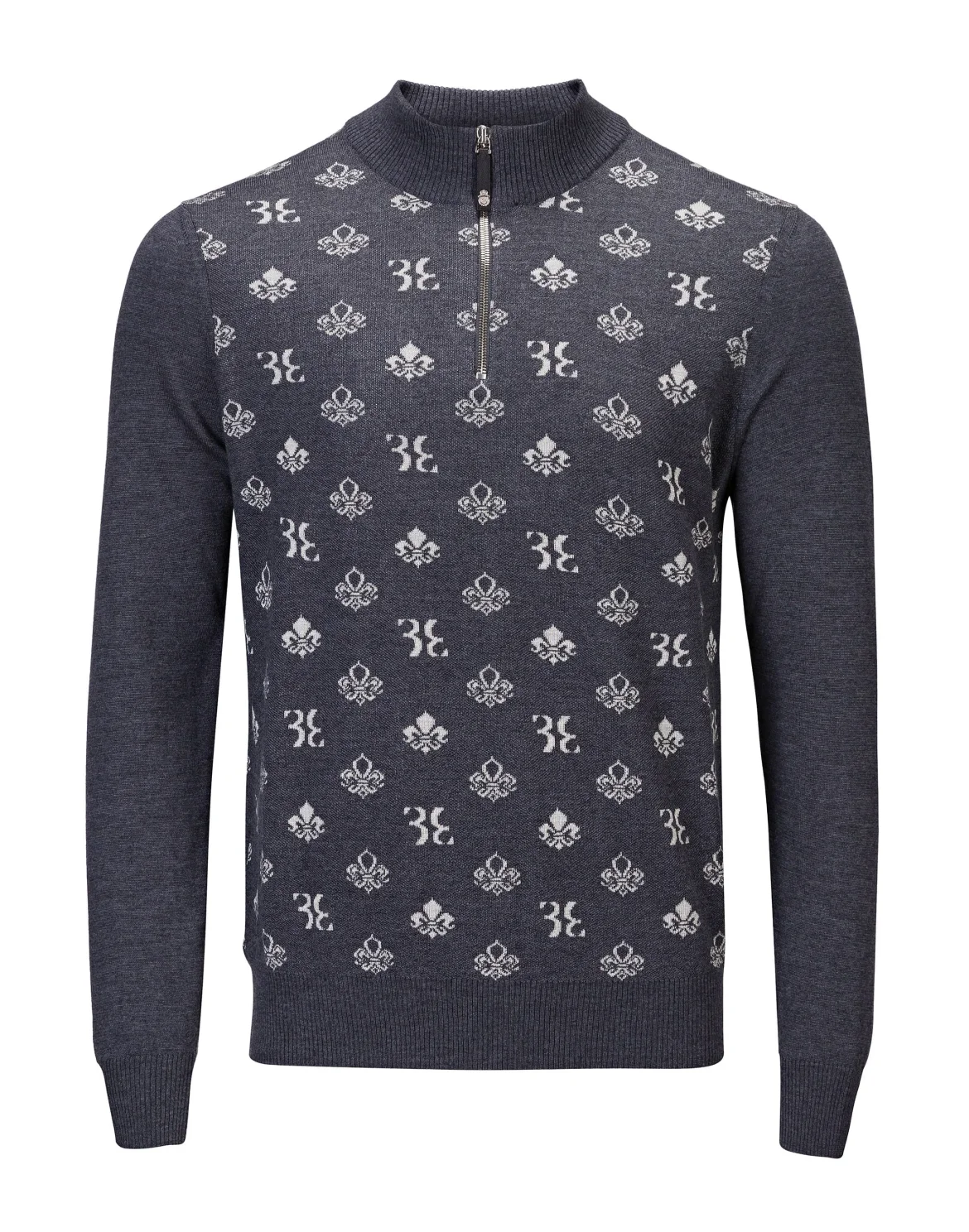 Pullover zip mock "Ricki", цвет: Серый