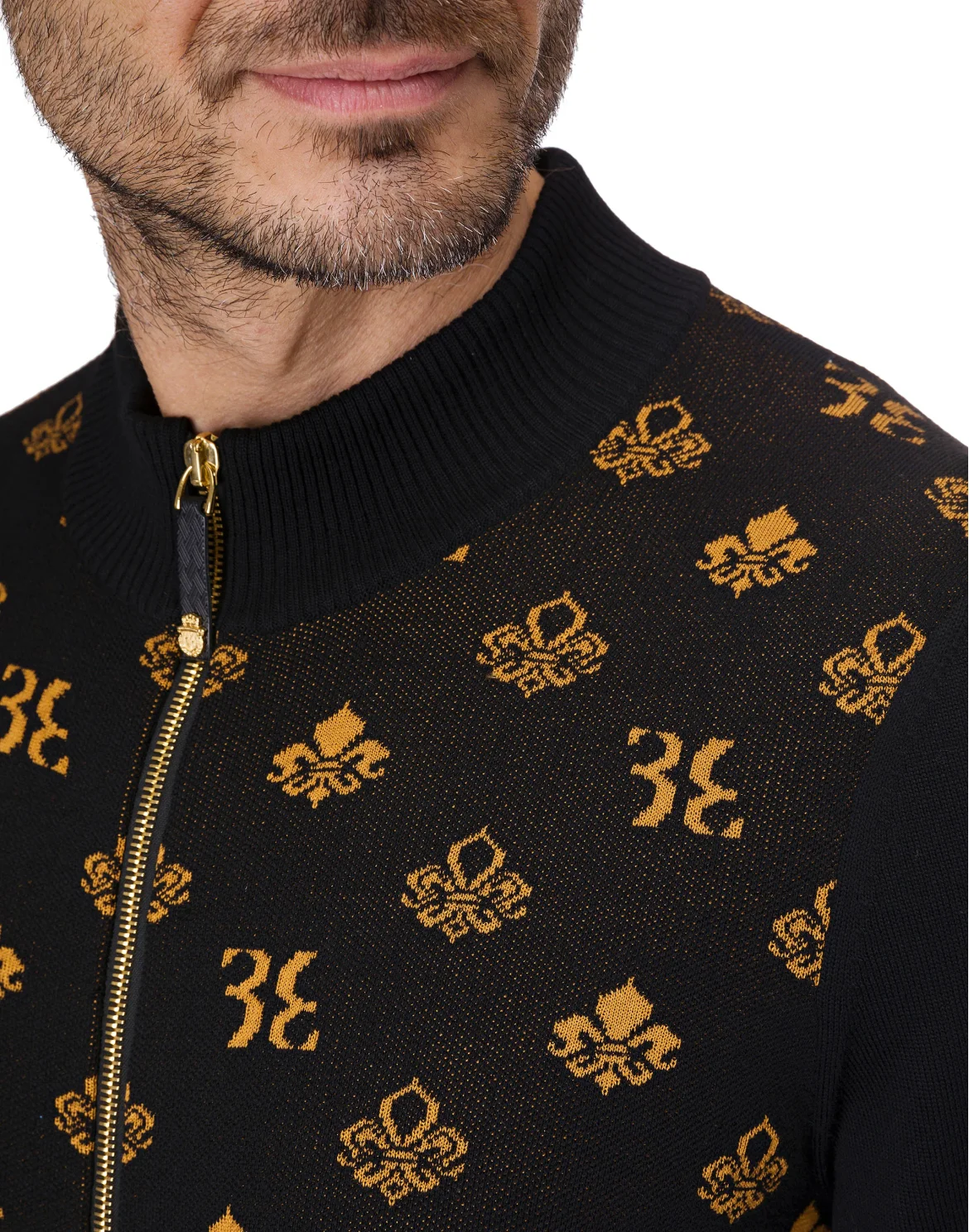 Pullover full zip "Oscar", цвет: Черный