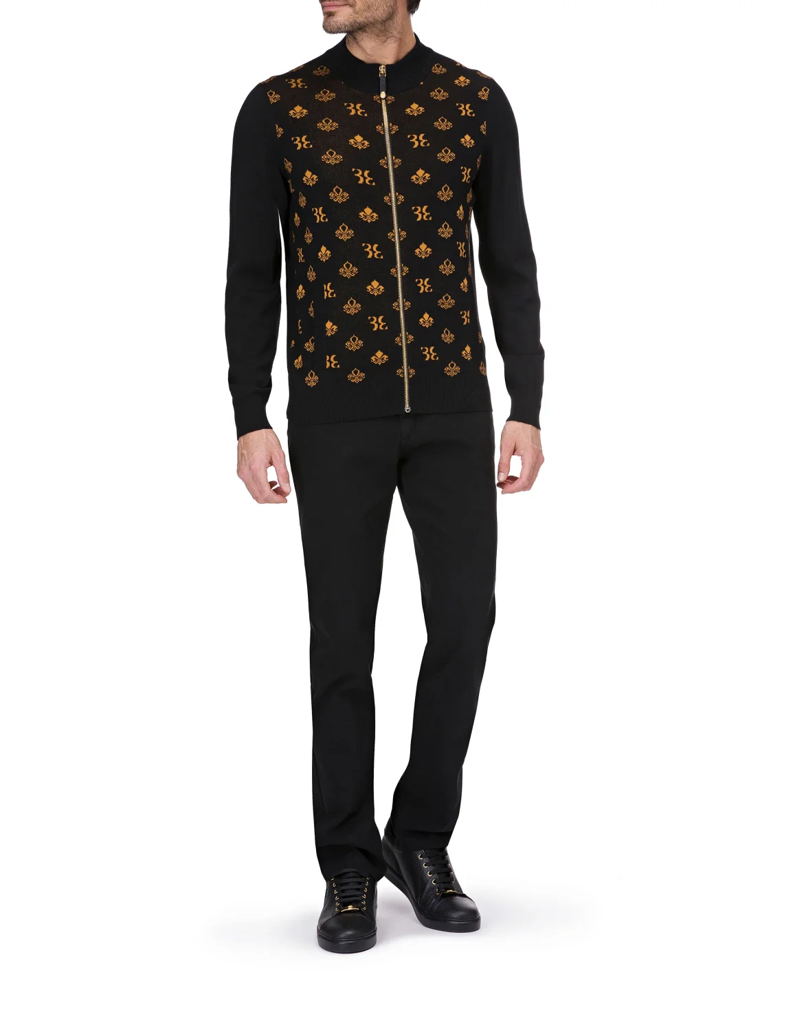 Pullover full zip "Oscar", цвет: Черный