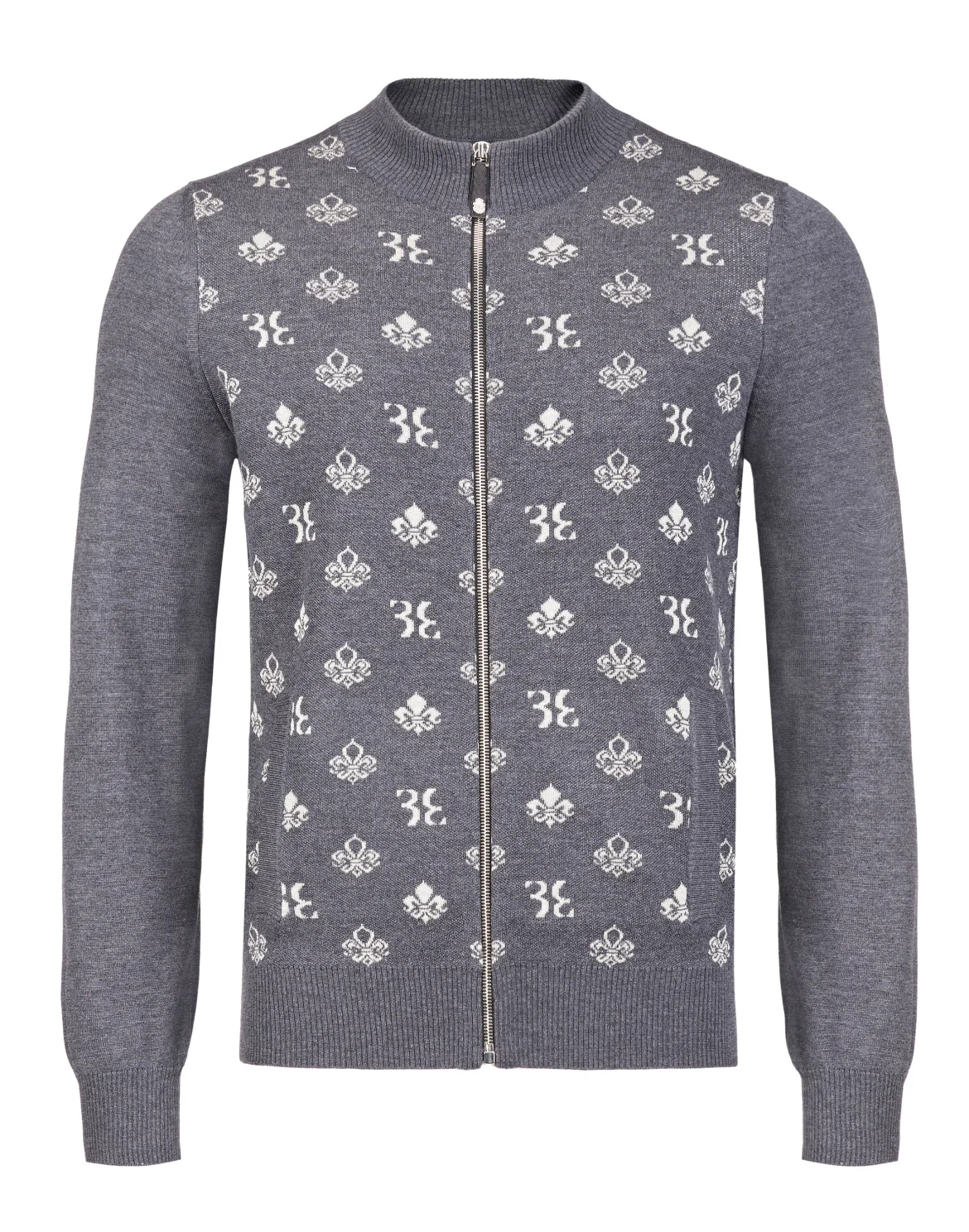 Pullover full zip "Oscar", цвет: Серый