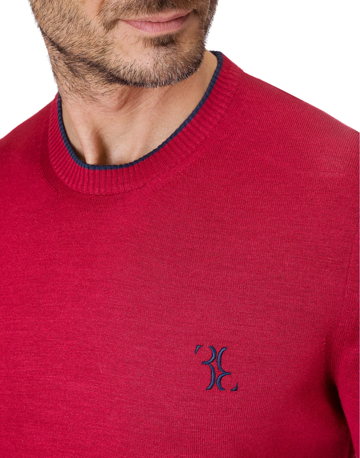 Pullover Round Neck LS "Martin", цвет: Красный