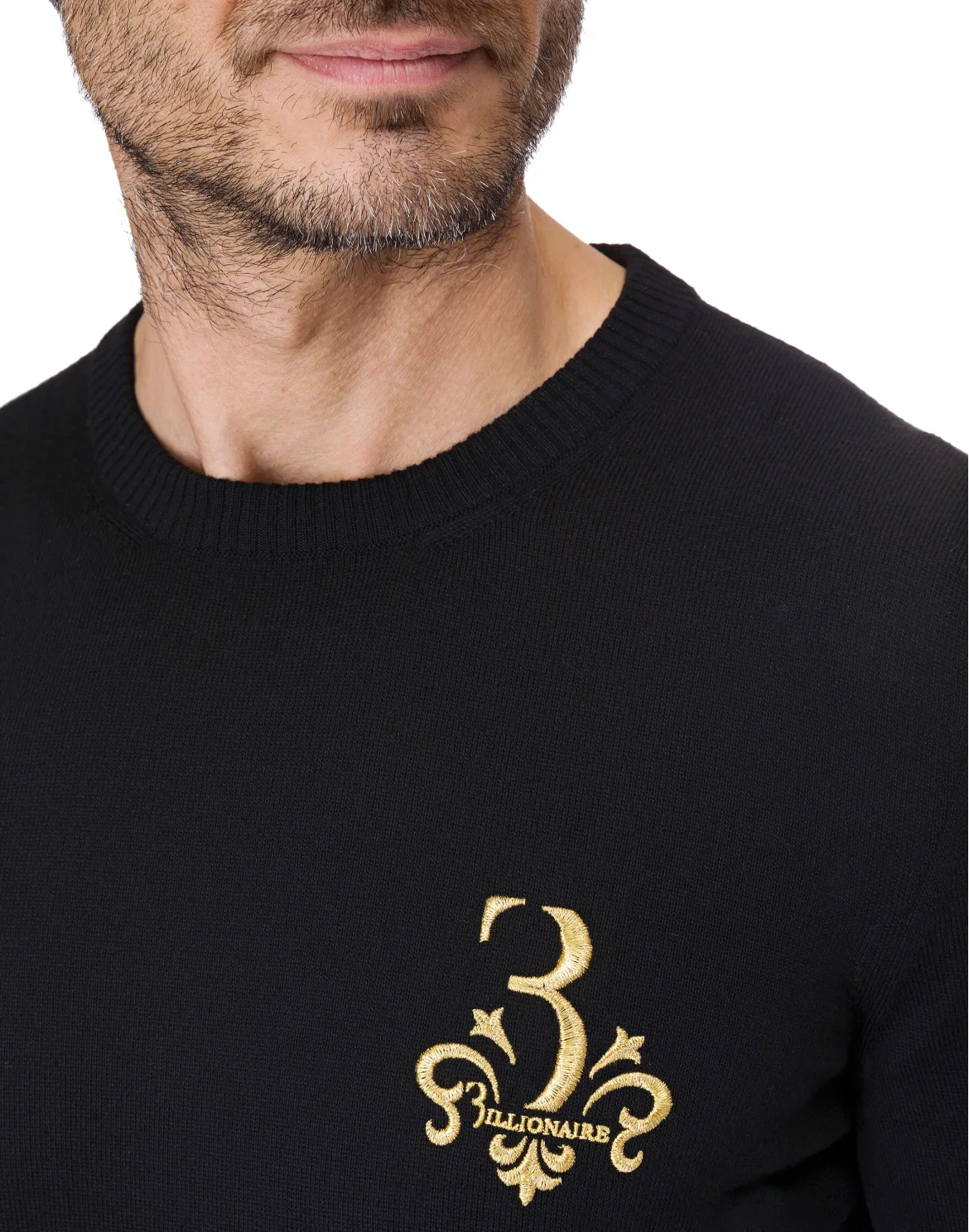 Pullover Round Neck LS "Werner", цвет: Черный