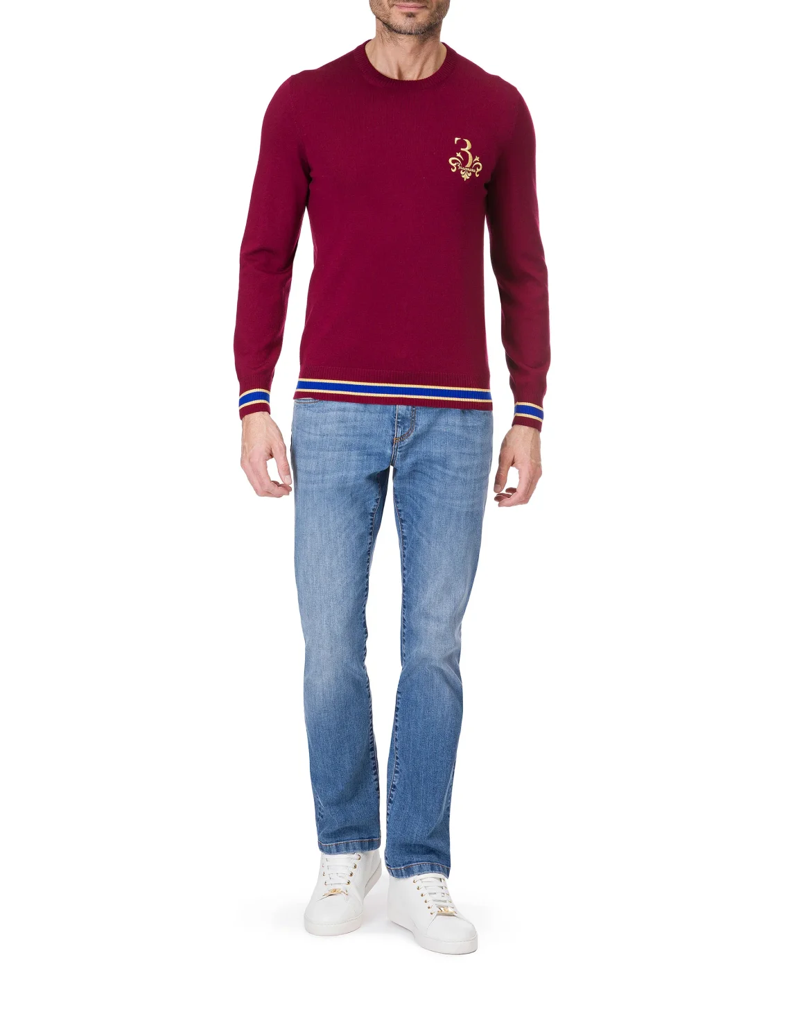 Pullover Round Neck LS "Werner", цвет: Красный