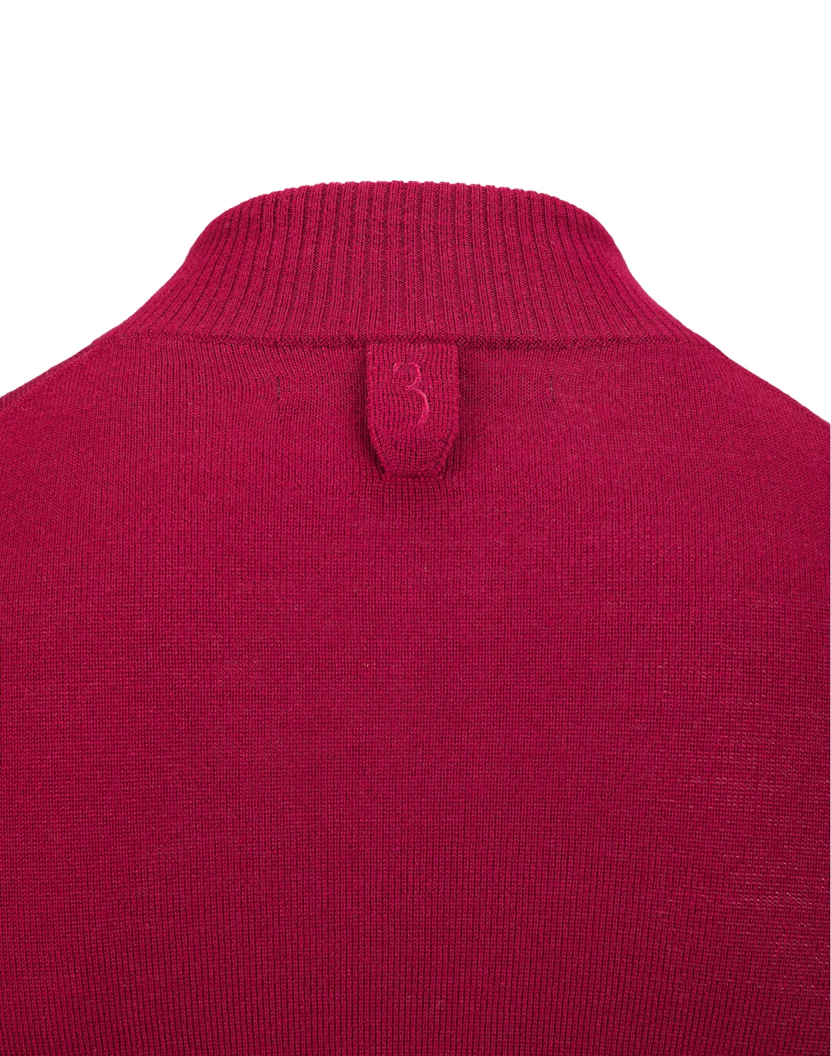 Pullover zip mock "Rolf", цвет: Красный