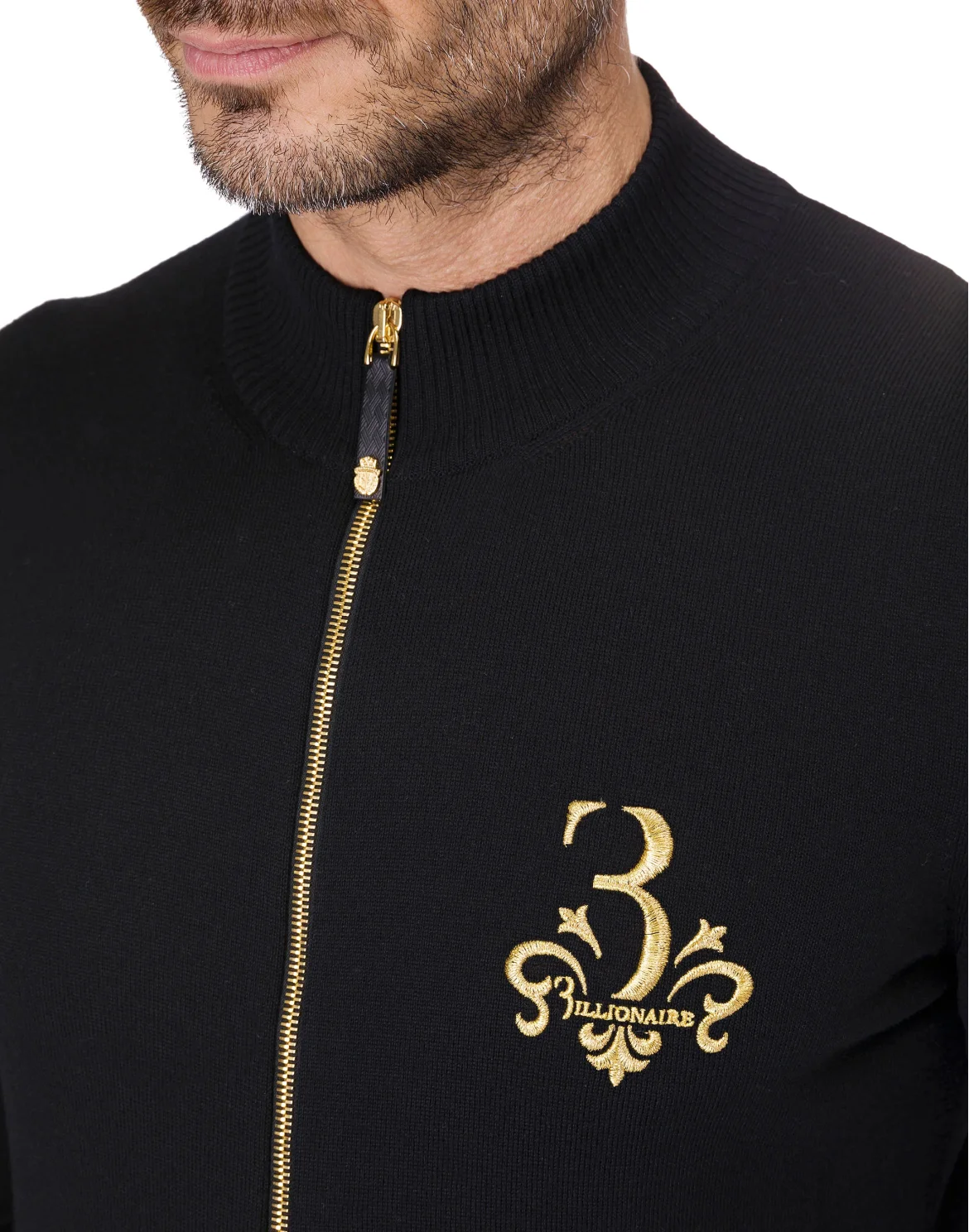 Pullover full zip "Jens", цвет: Черный
