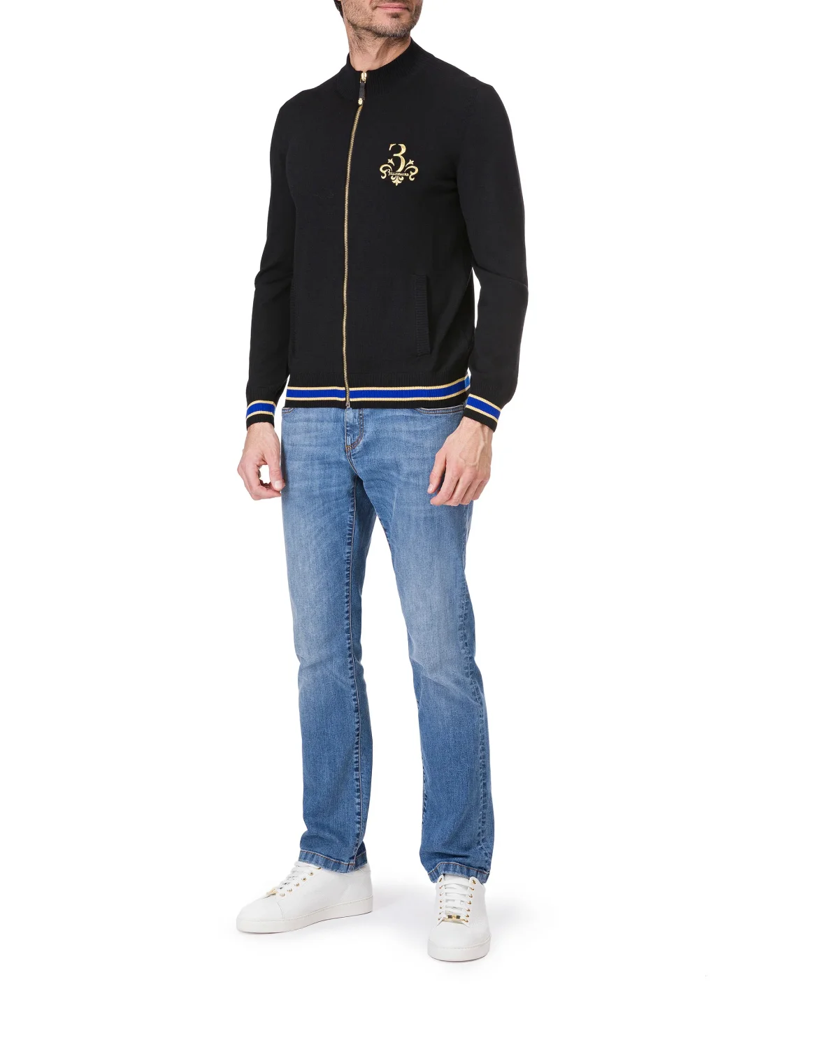Pullover full zip "Jens", цвет: Черный