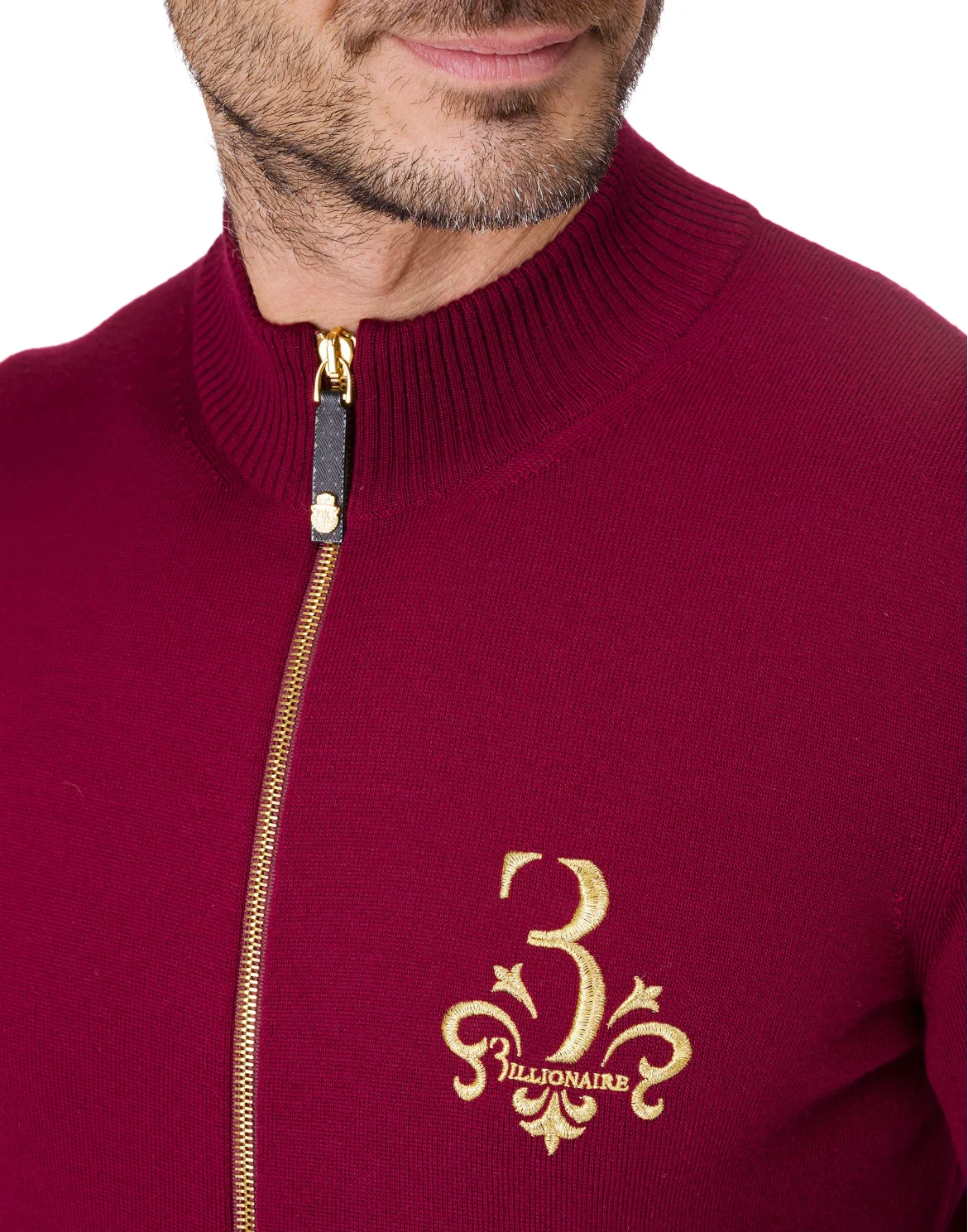 Pullover full zip "Jens", цвет: Красный