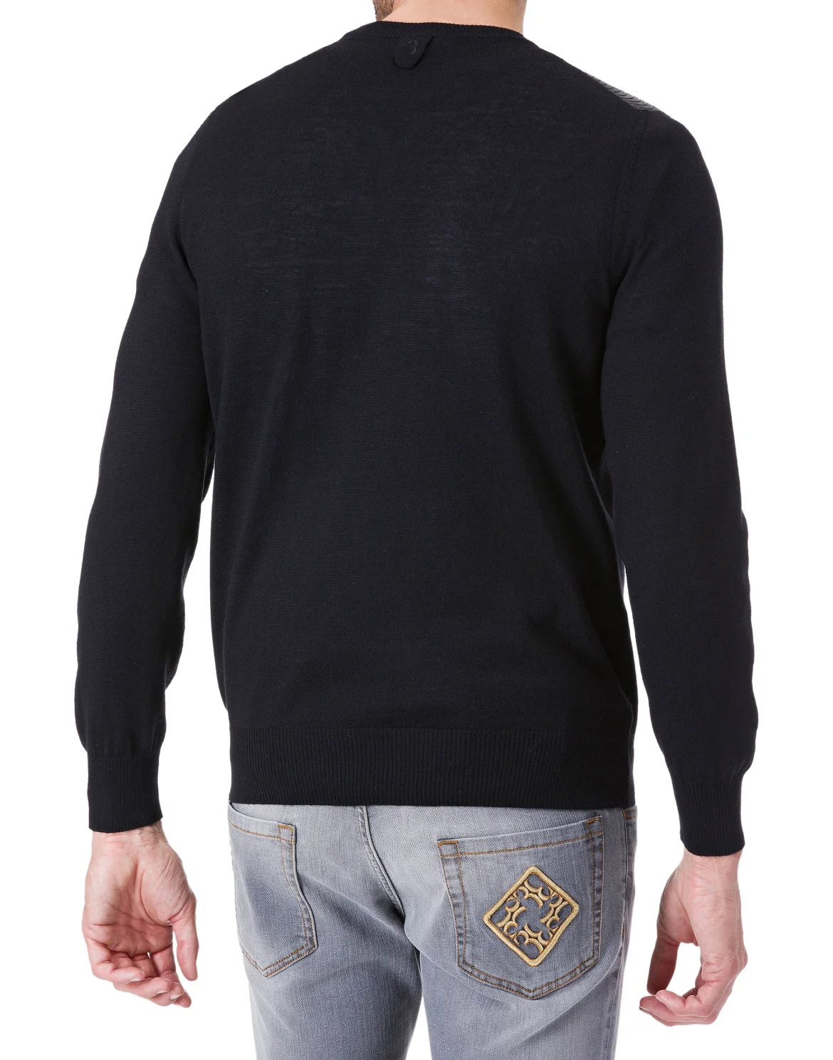Pullover Round Neck LS "Buding", цвет: Черный
