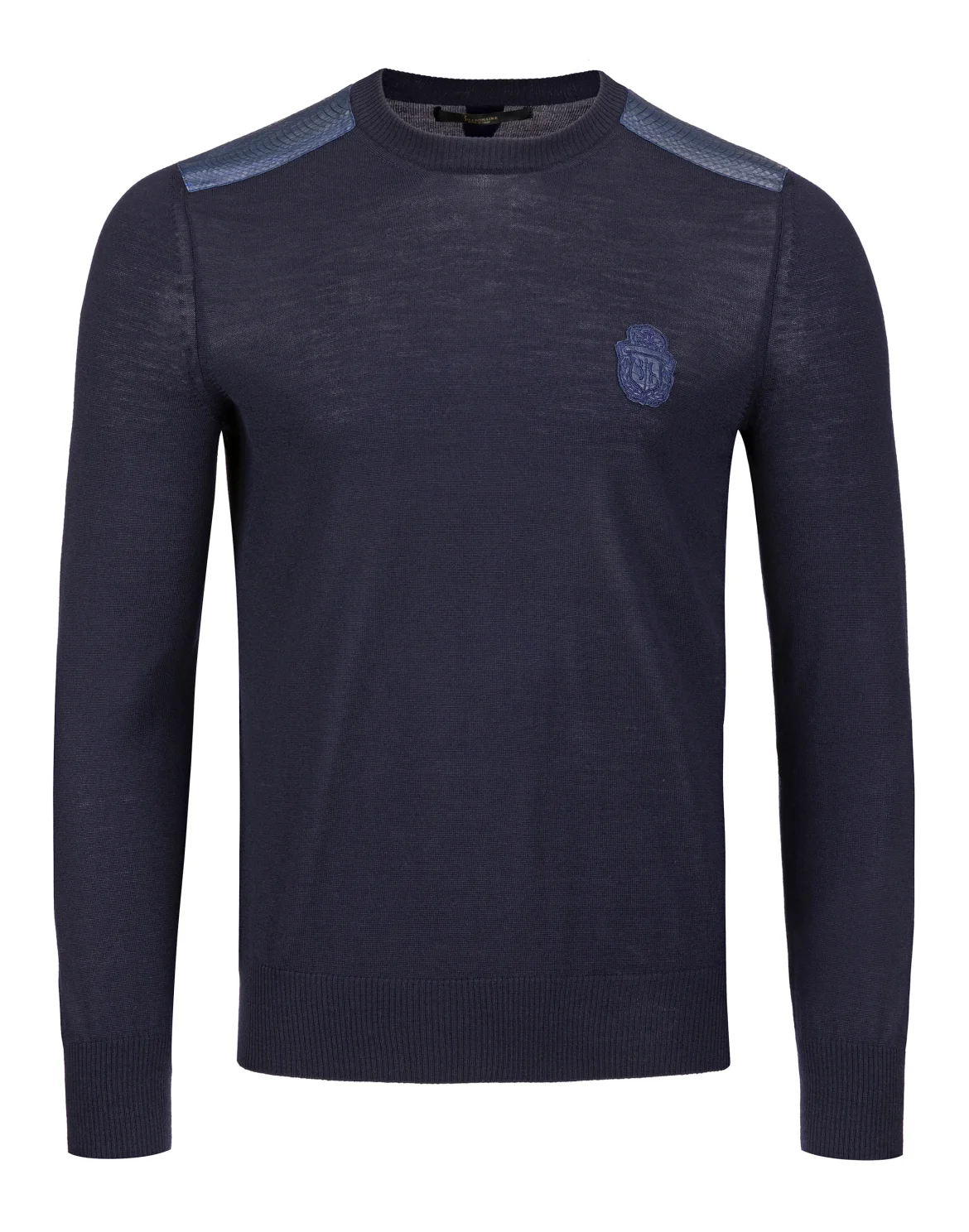Pullover Round Neck LS "Buding", цвет: Синий