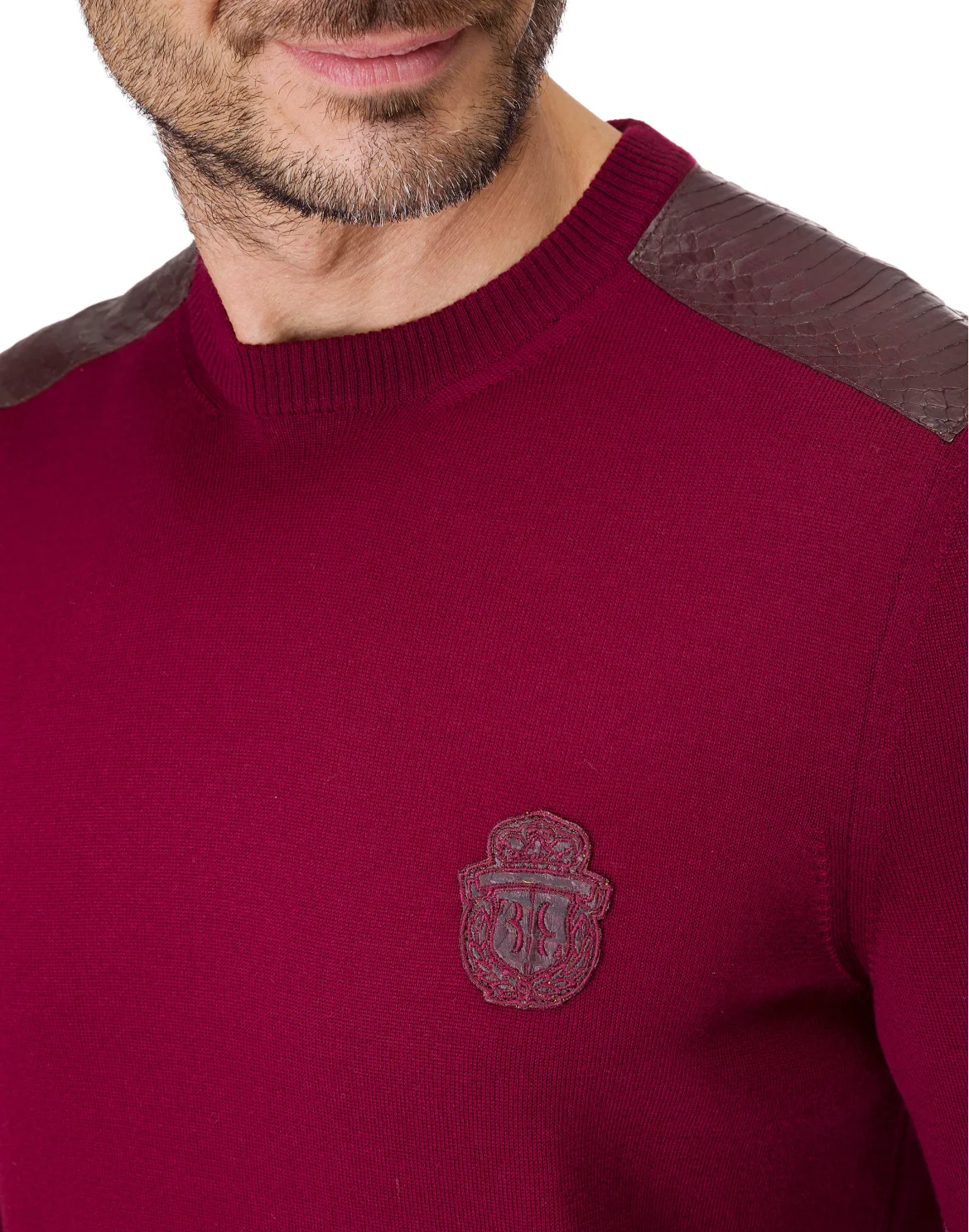 Pullover Round Neck LS "Buding", цвет: Красный