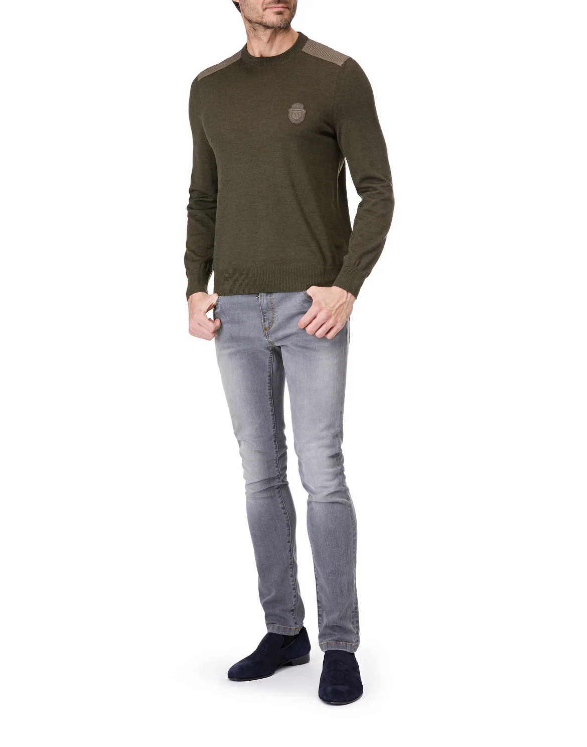 Pullover Round Neck LS "Buding", цвет: Камуфляж