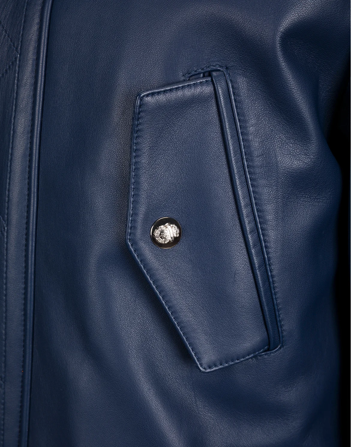 Leather Parka "Joseph", цвет: Синий