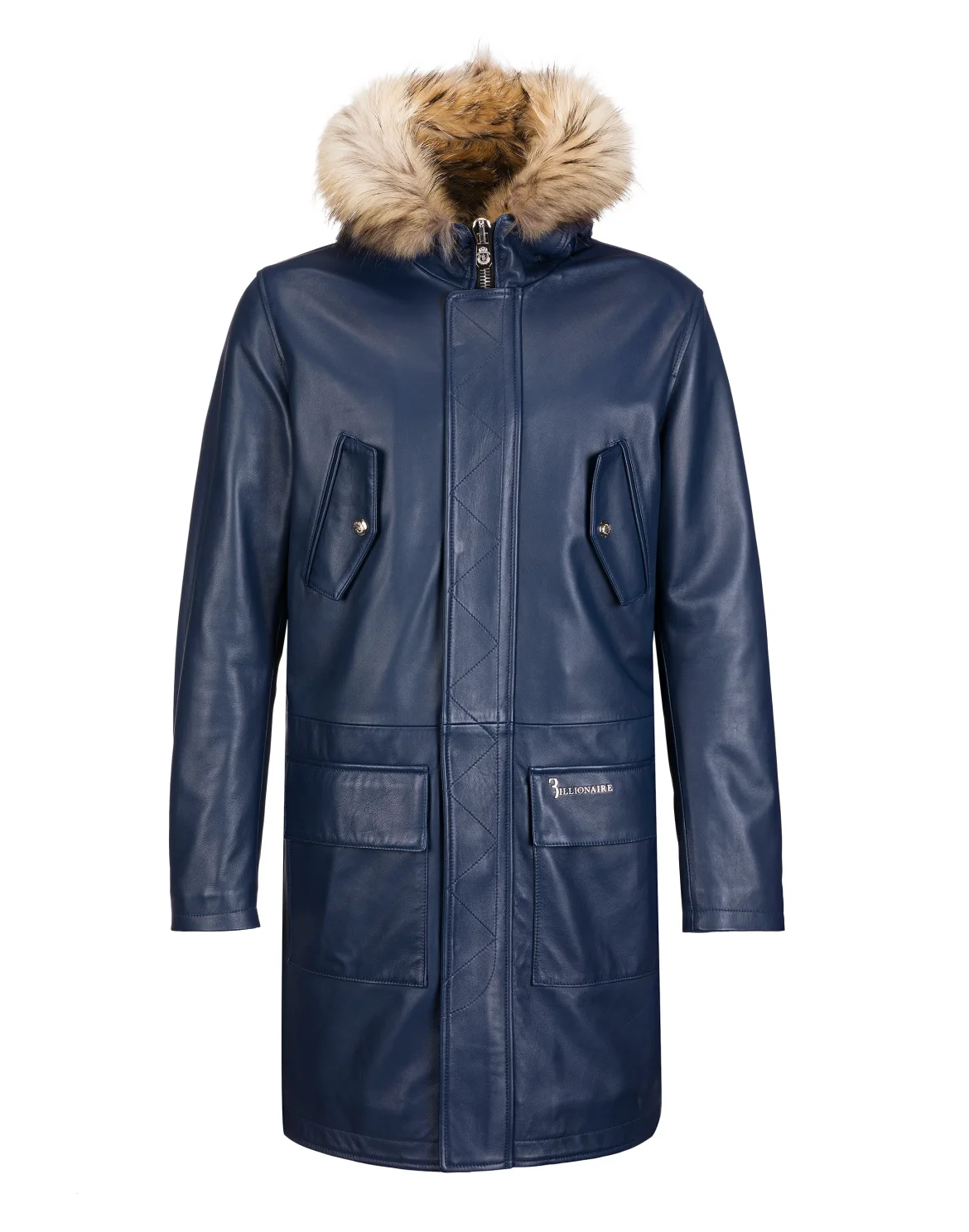Leather Parka "Joseph", цвет: Синий