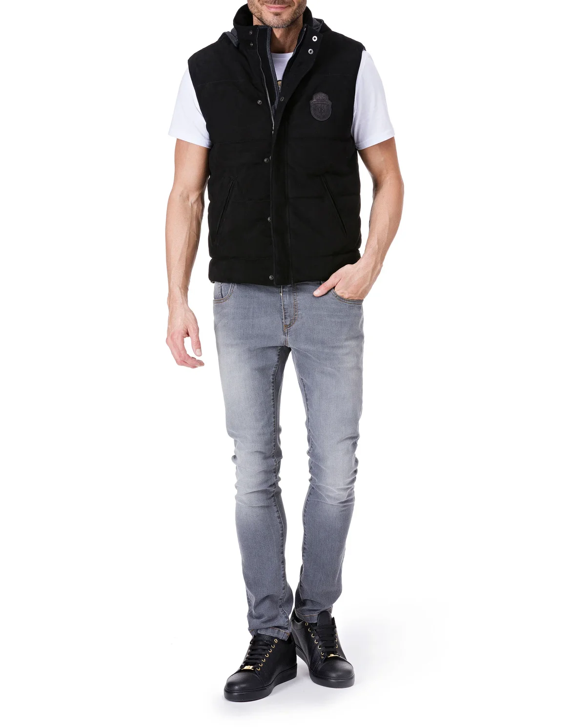 Short Vest "Isaac", цвет: Черный
