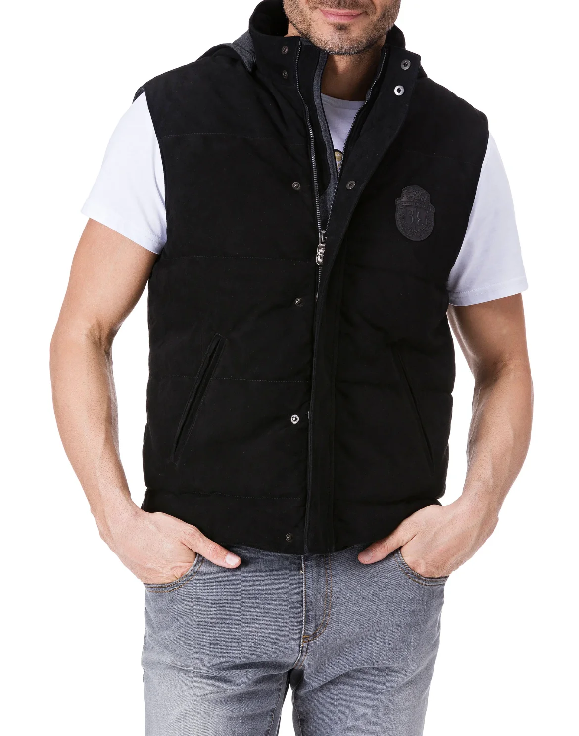 Short Vest "Isaac", цвет: Черный