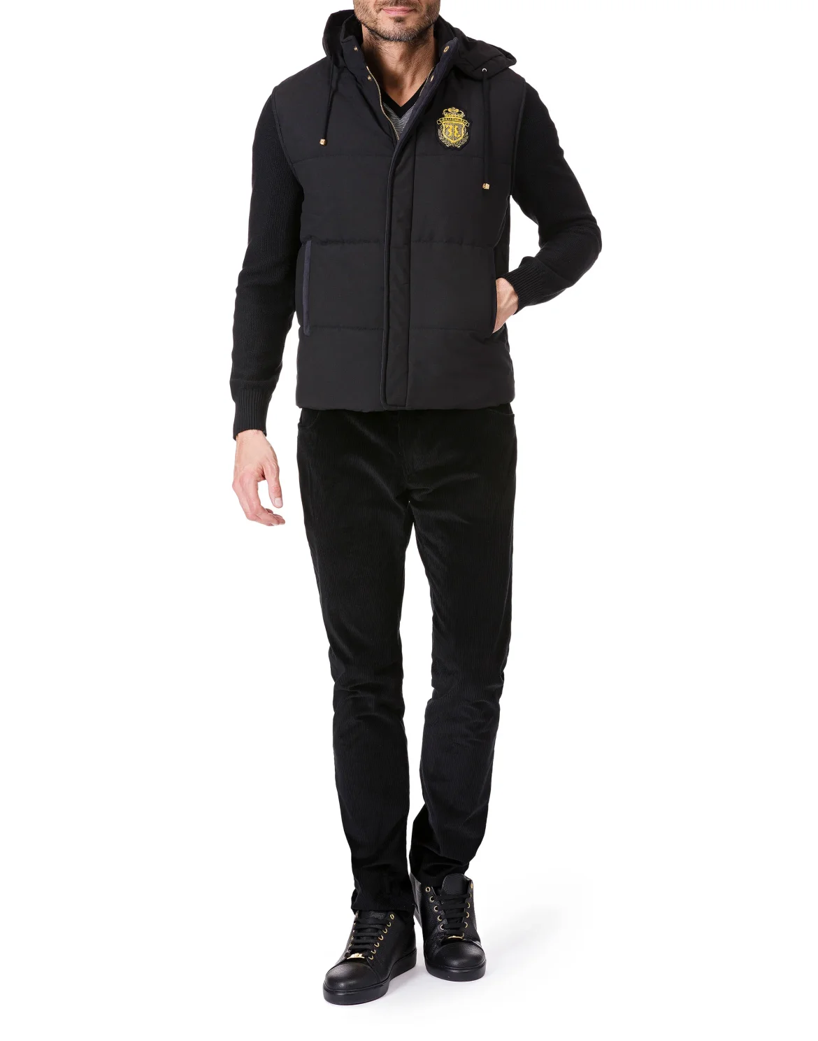 Down Jacket Vest "west", цвет: Черный