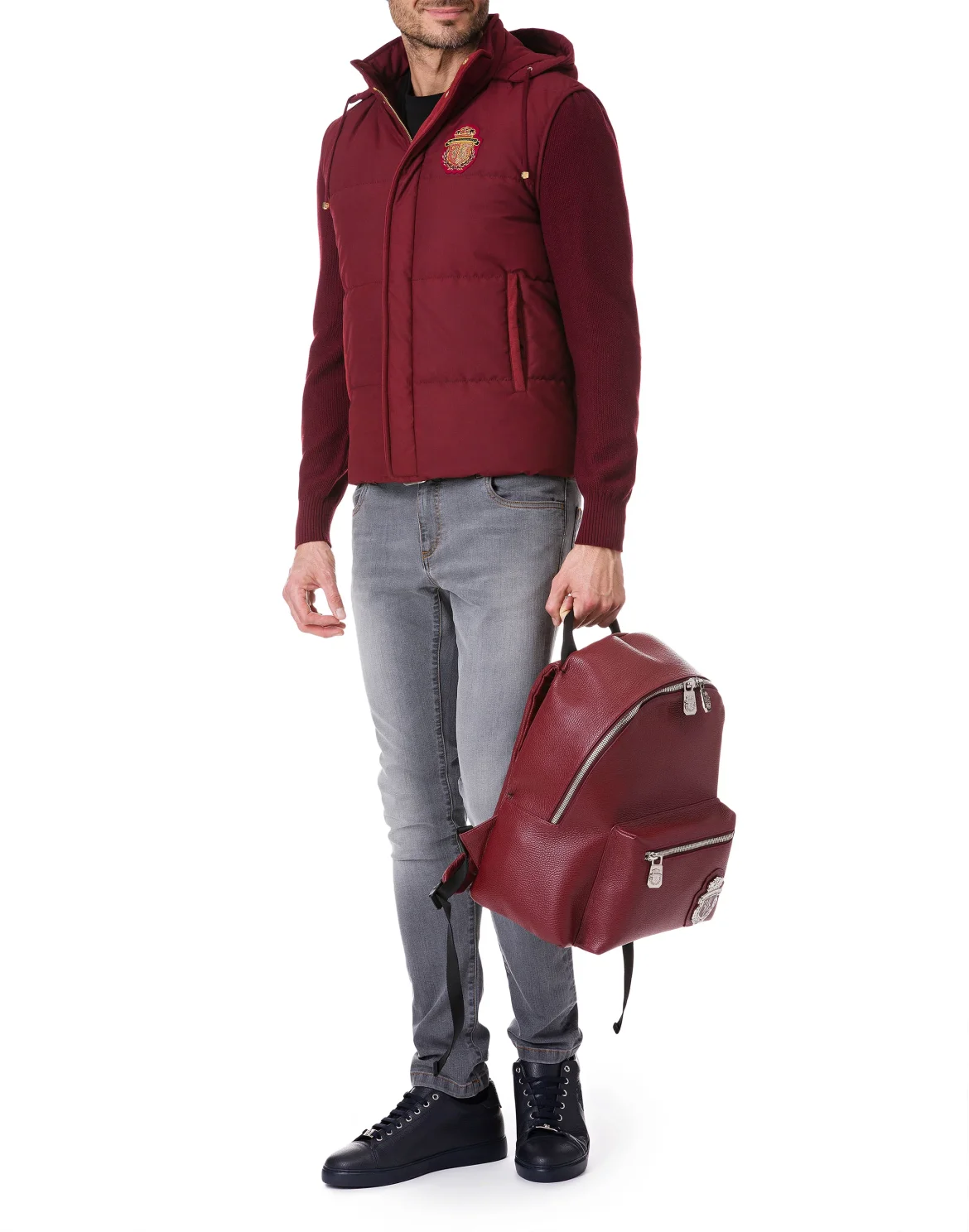Down Jacket Vest "west", цвет: Красный