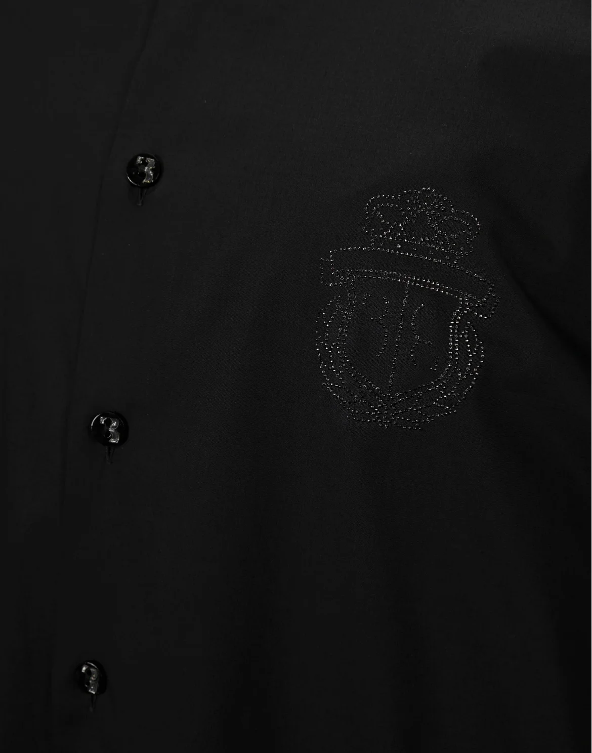 Shirt Silver Cut LS "Ronan", цвет: Черный