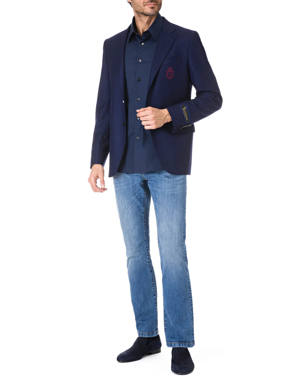Shirt Silver Cut LS "Ronan", цвет: Синий