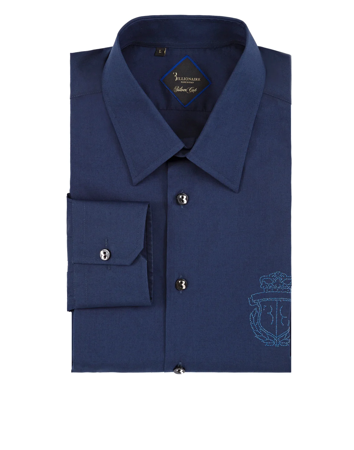 Shirt Silver Cut LS "Ronan", цвет: Синий