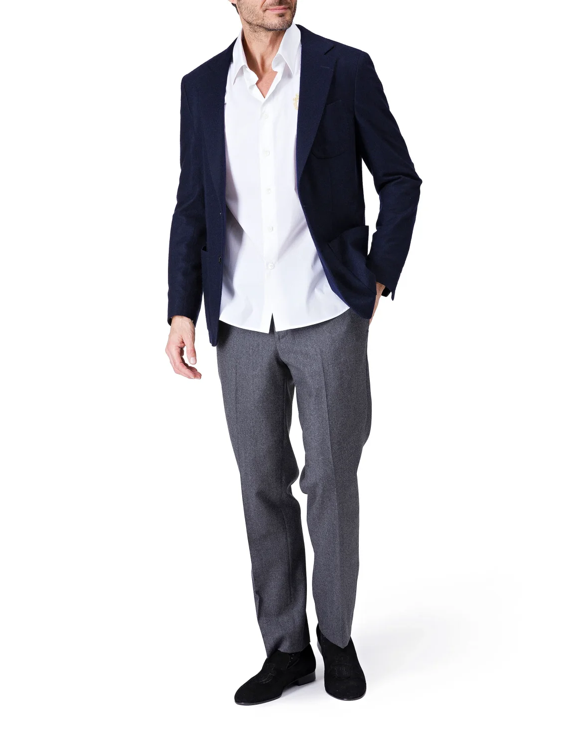 Shirt Silver Cut LS "Tristan", цвет: Белый