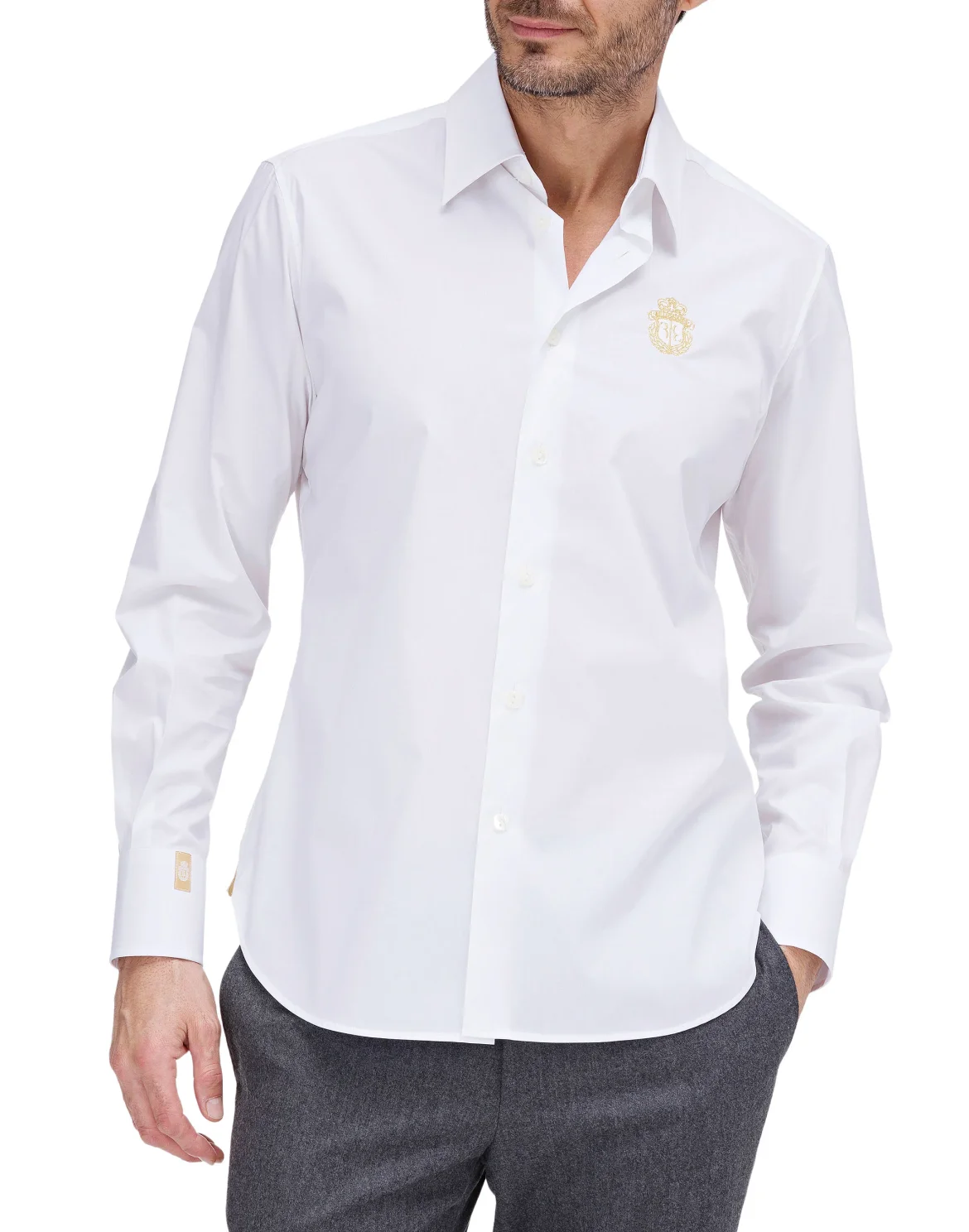 Shirt Silver Cut LS "Tristan", цвет: Белый