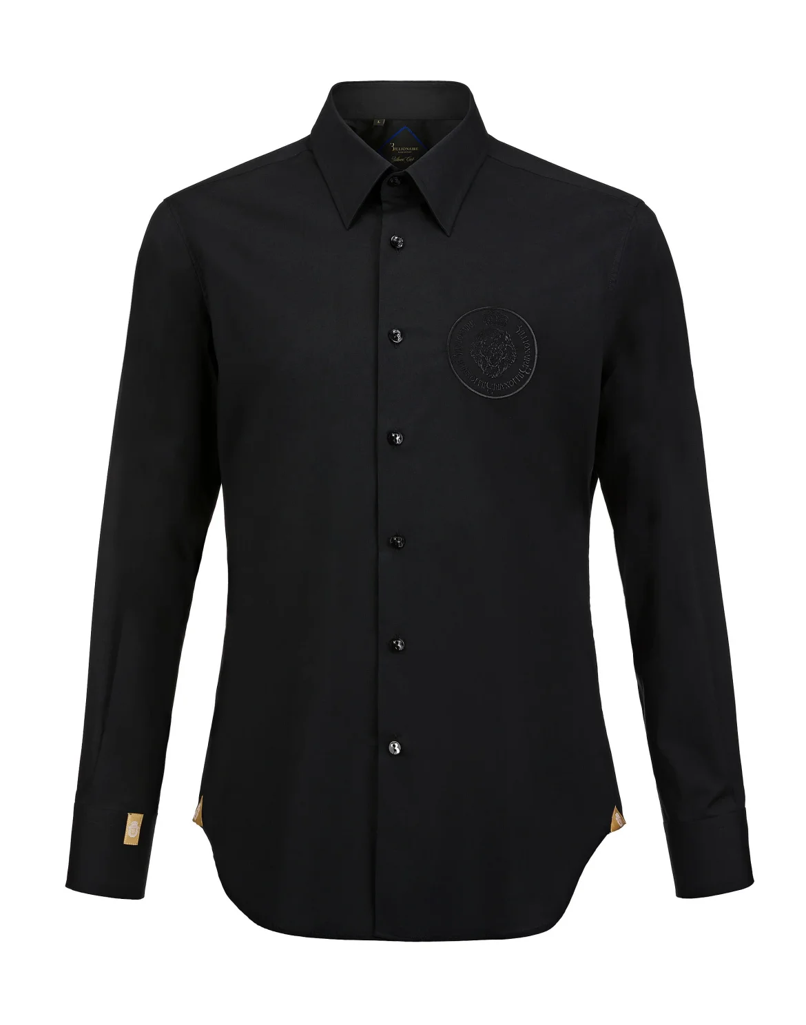 Shirt Silver Cut LS "Alvaro", цвет: Черный
