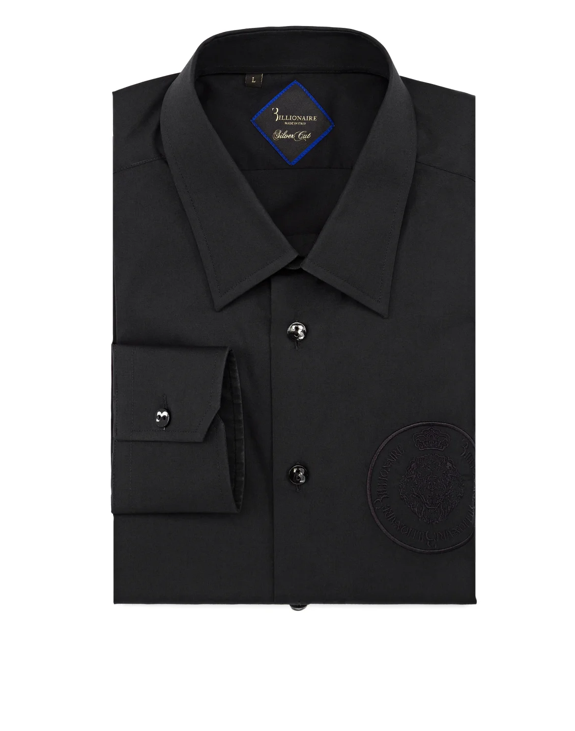 Shirt Silver Cut LS "Alvaro", цвет: Черный