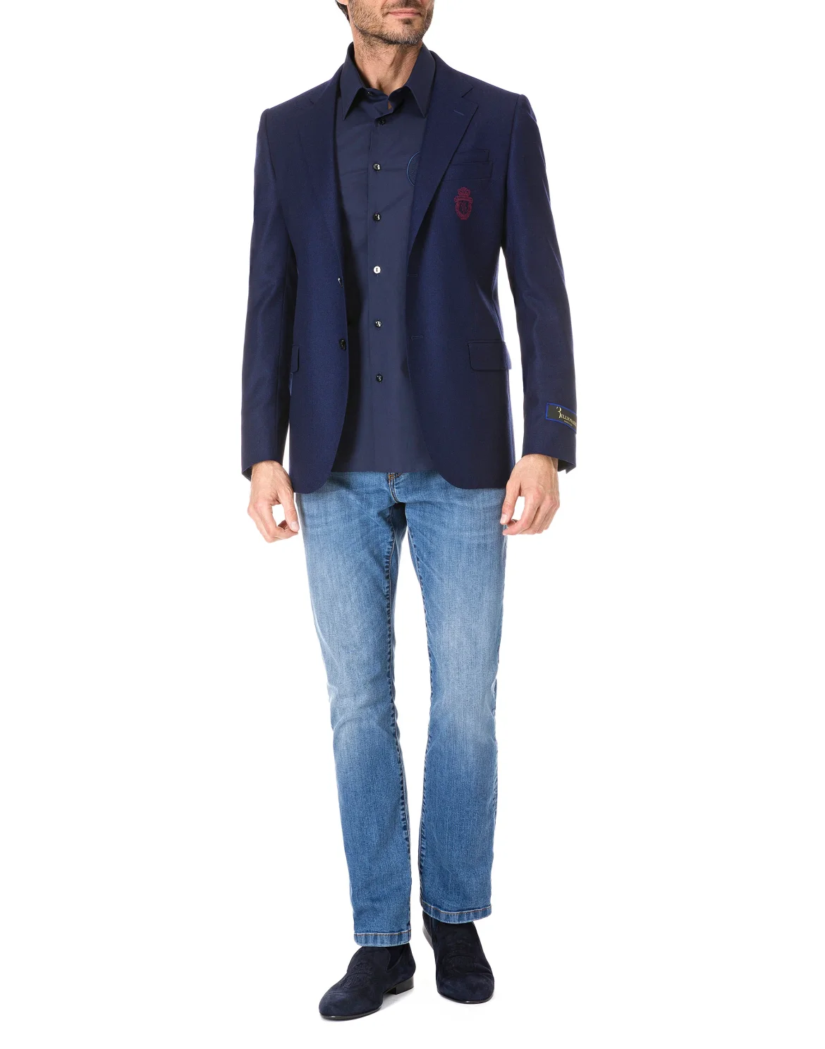 Shirt Silver Cut LS "Alvaro", цвет: Синий