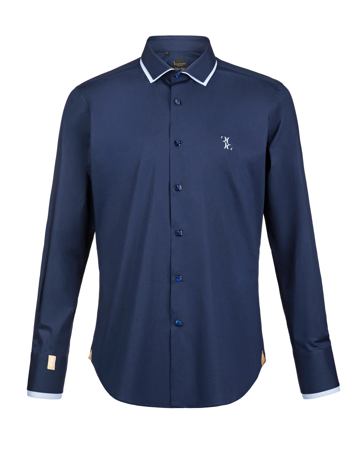 Shirt Silver Cut LS "Antòn", цвет: Синий