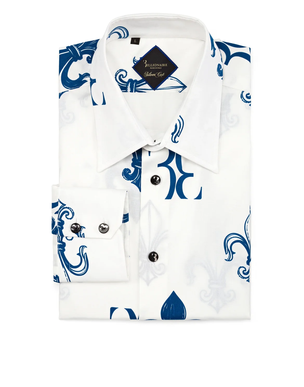 Shirt Silver Cut LS "Amir", цвет: Синий