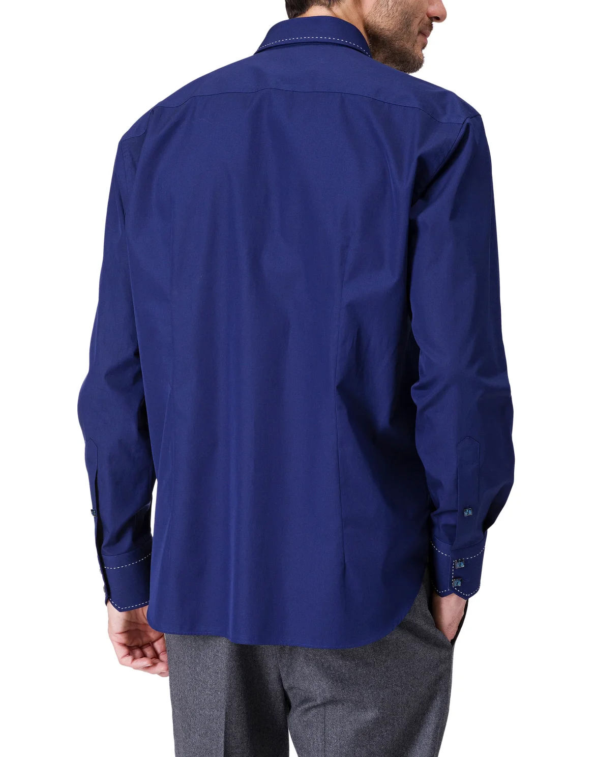 Shirt Gold Cut LS "Ander", цвет: Синий