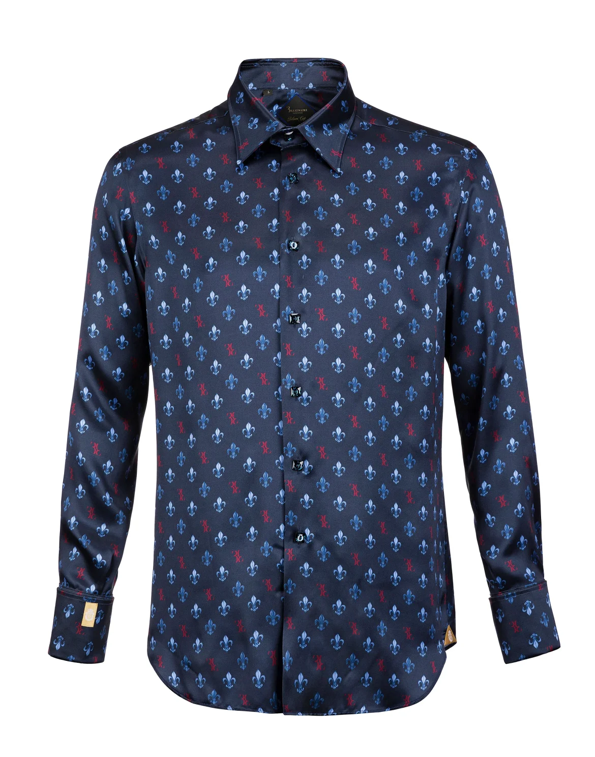 Shirt Silver Cut LS "Basilio", цвет: Синий