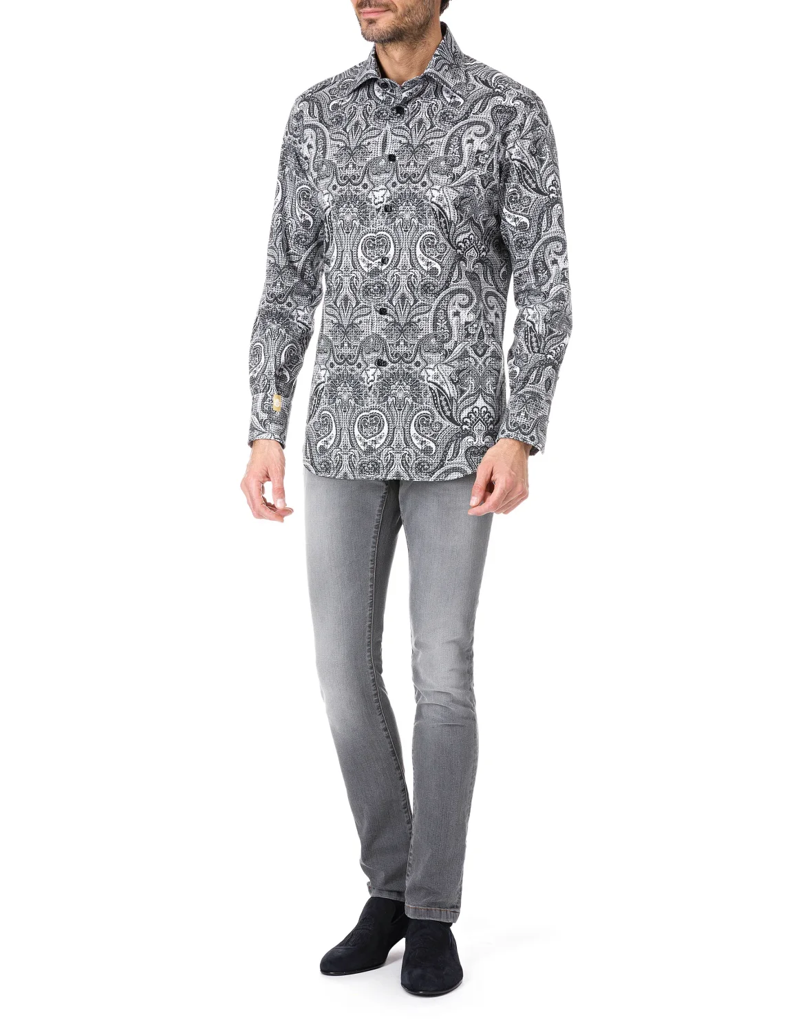 Shirt Silver Cut LS "Damian", цвет: Белый