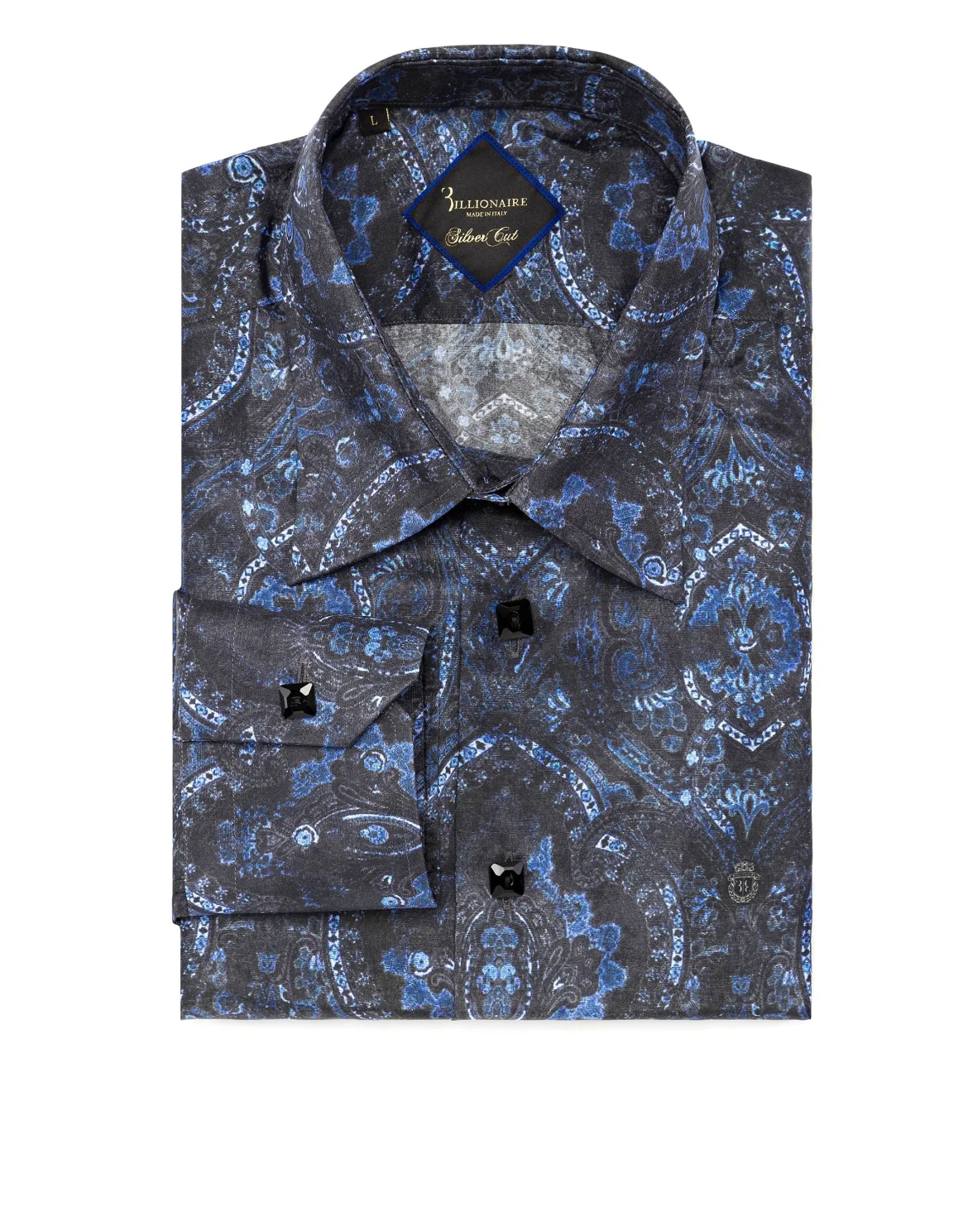 Shirt Silver Cut LS "Thiago", цвет: Черный