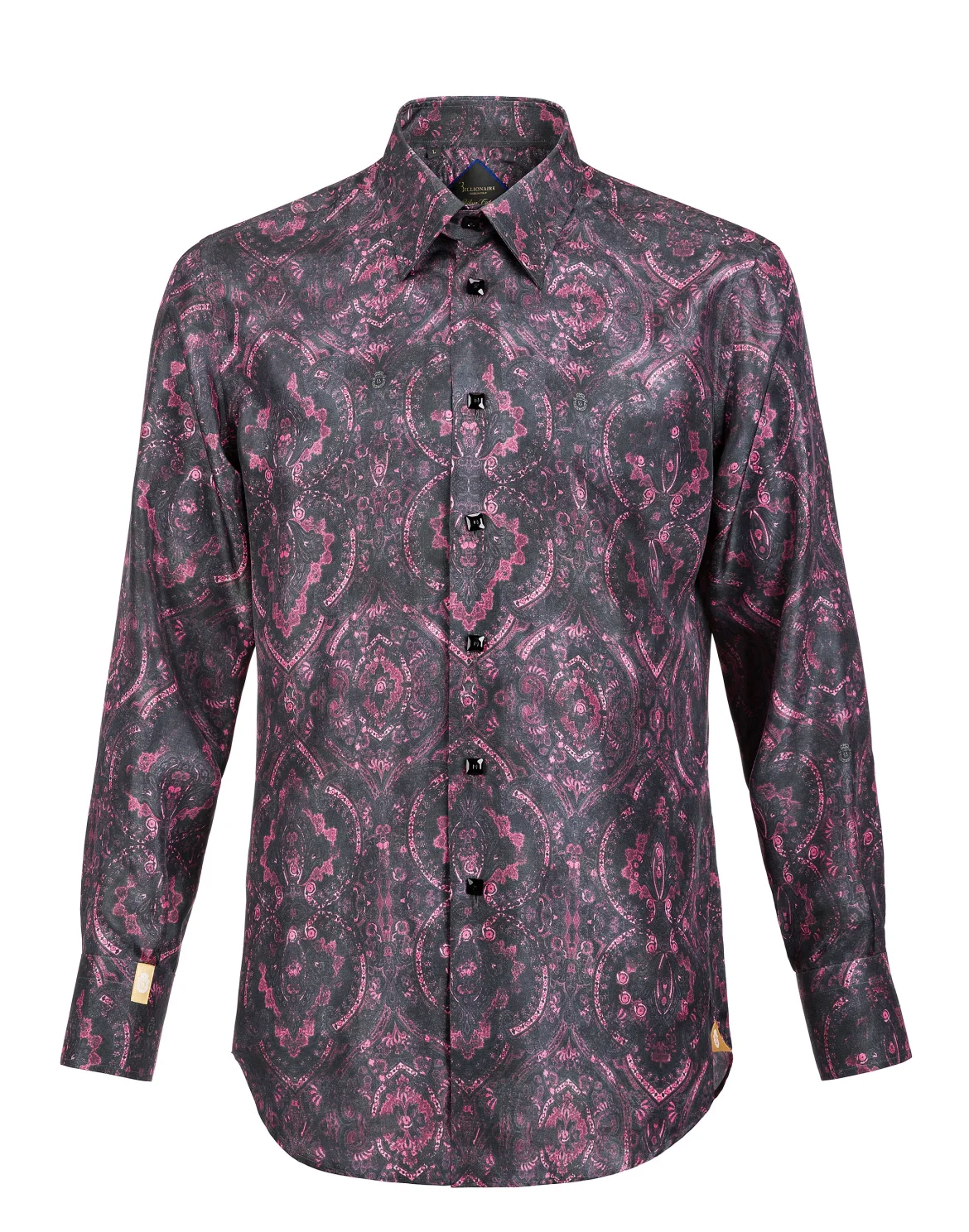Shirt Silver Cut LS "Thiago", цвет: Черный