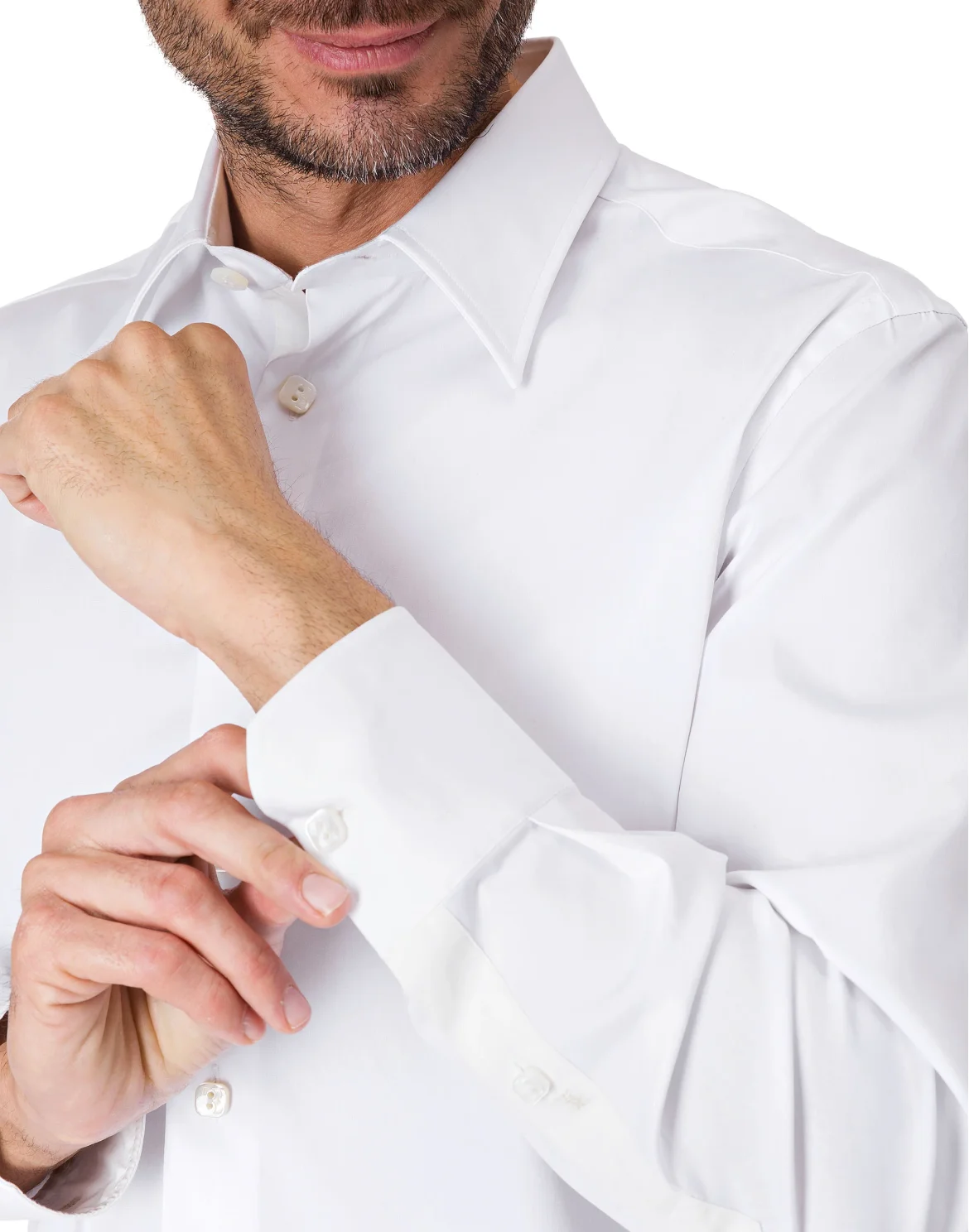 Shirt Silver Cut LS "Fabius", цвет: Белый