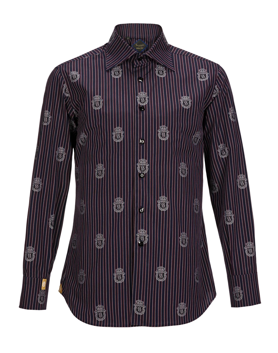 Shirt Silver Cut LS "David", цвет: Черный