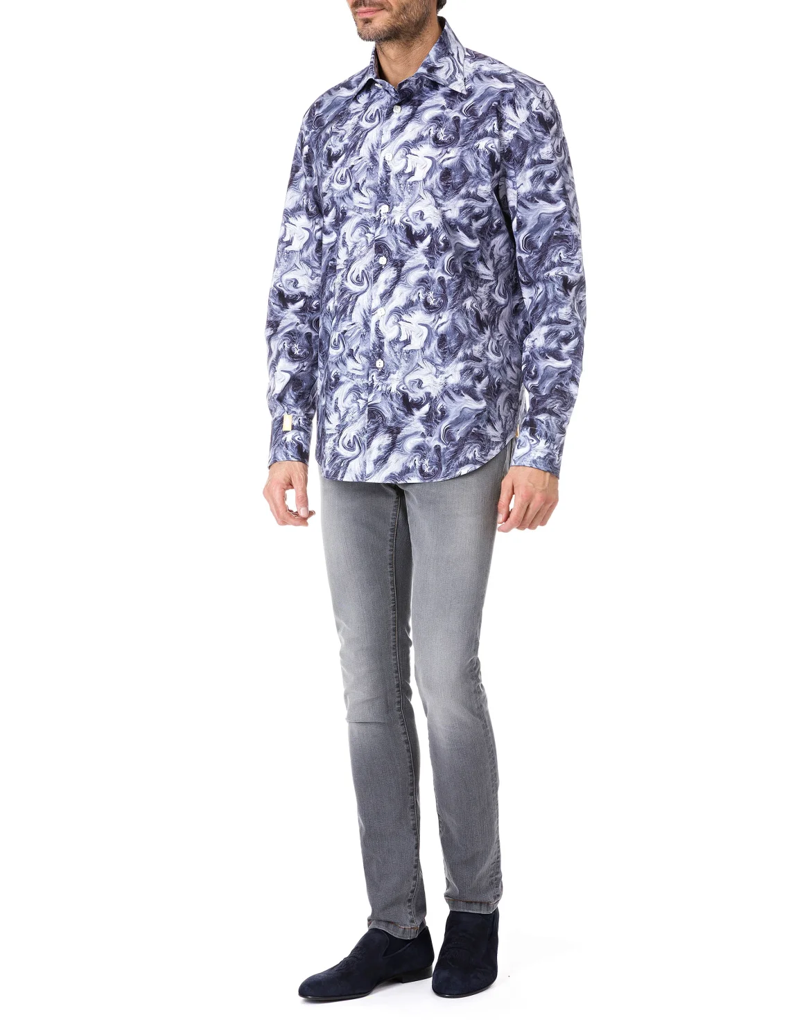 Shirt Gold Cut LS "Enea", цвет: Синий
