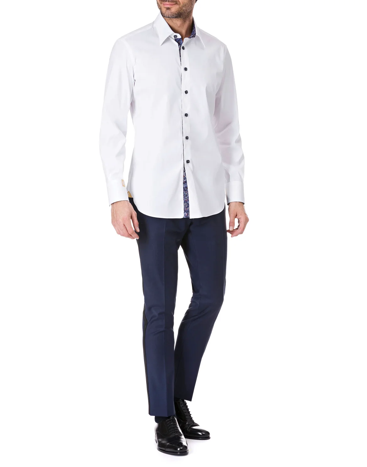Shirt Silver Cut LS "Gonzalo", цвет: Белый