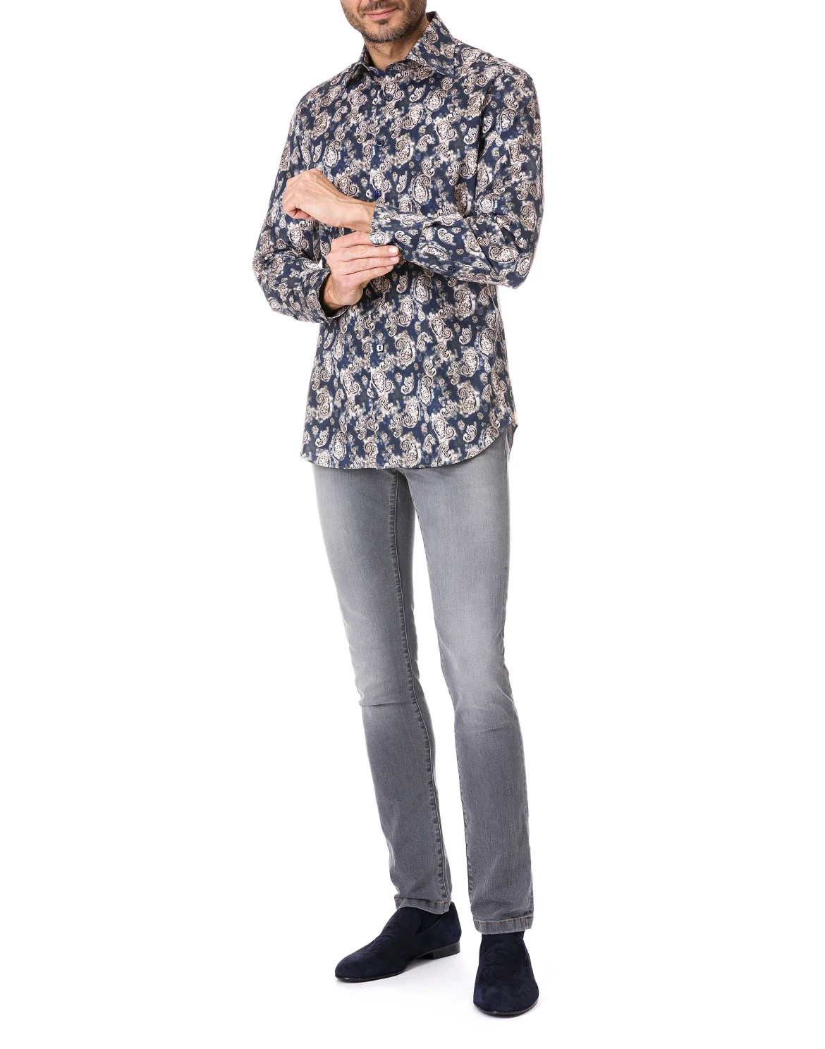 Shirt Silver Cut LS "Jorge", цвет: Черный