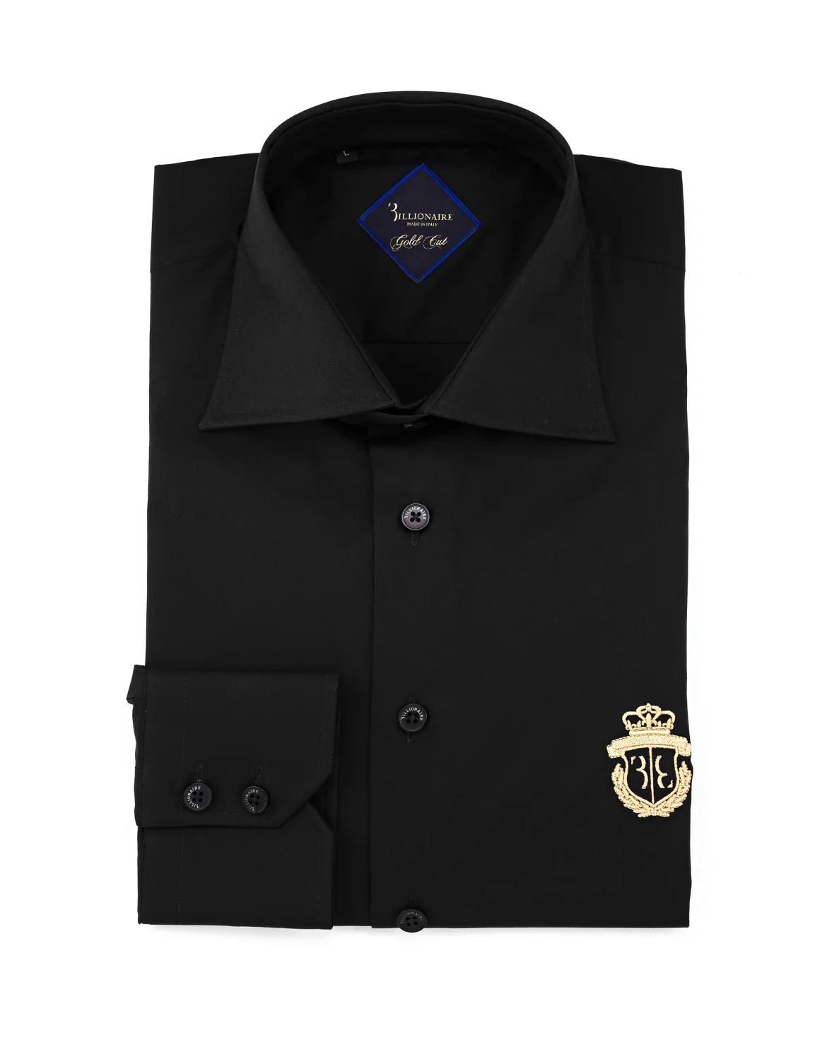 Shirt Gold Cut LS "Adrian", цвет: Черный